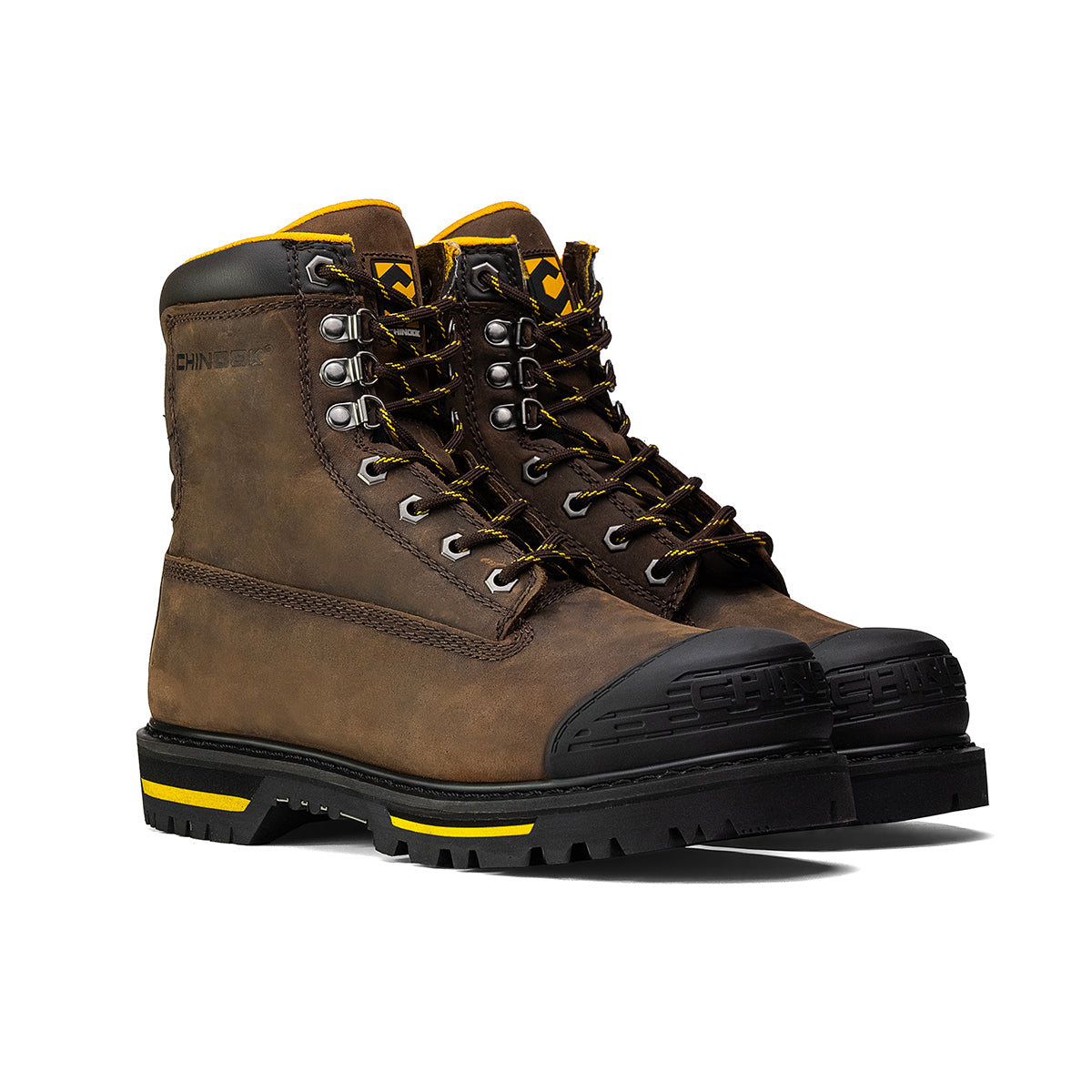 Tarantula 8" Steel Toe Men's Work Boot - Brown