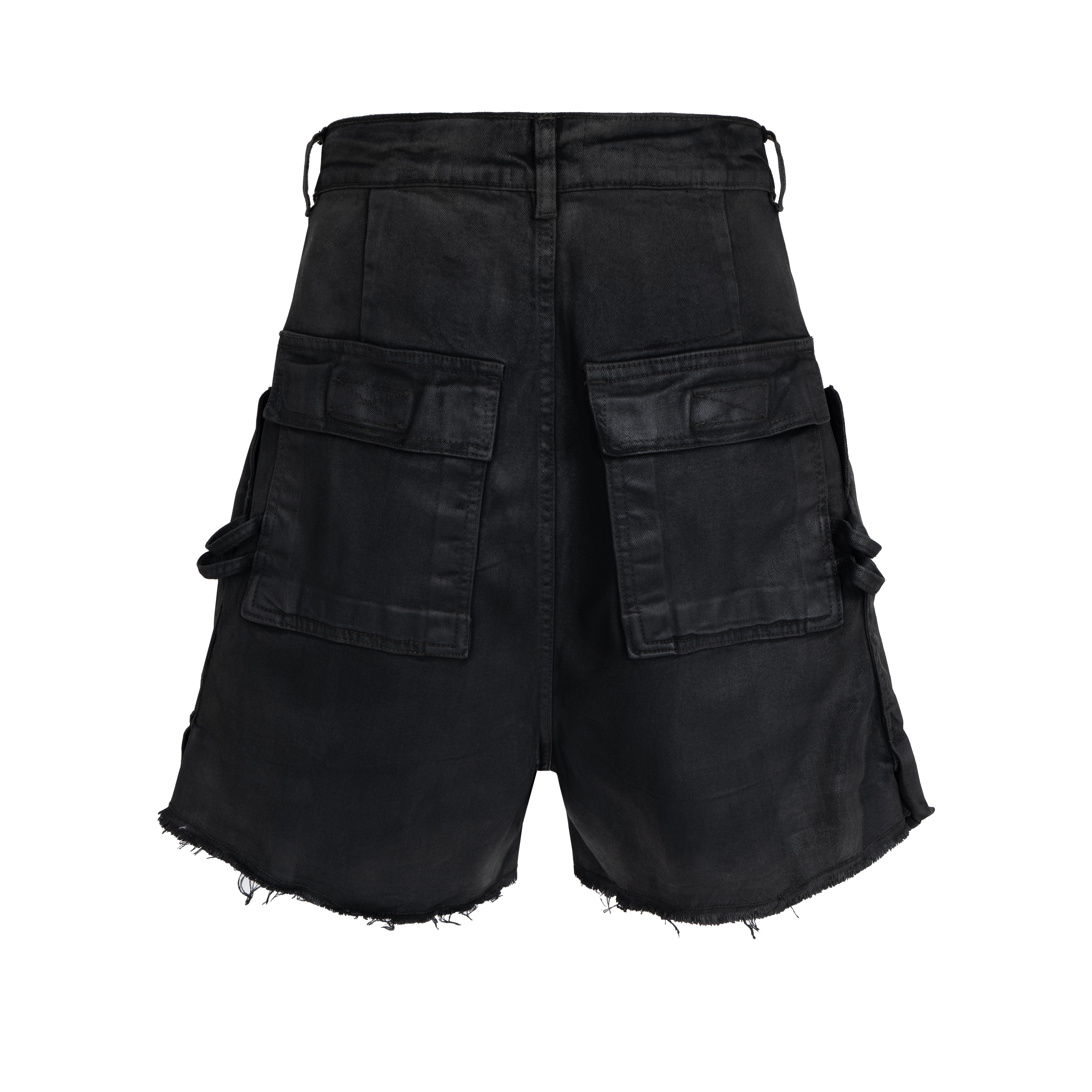 WAXED CARGO SHORTS