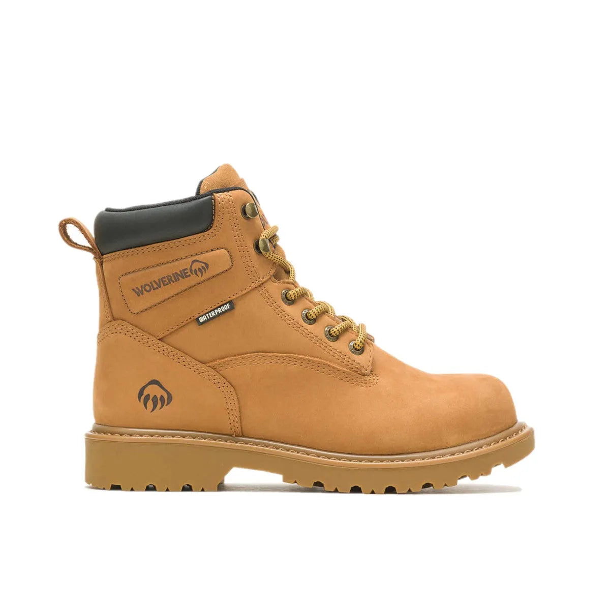 WOLVERINE W220014-W FLOORHAND INSULATED 6'' WP WMN'S (Wide) Wheat Leather Work Boots