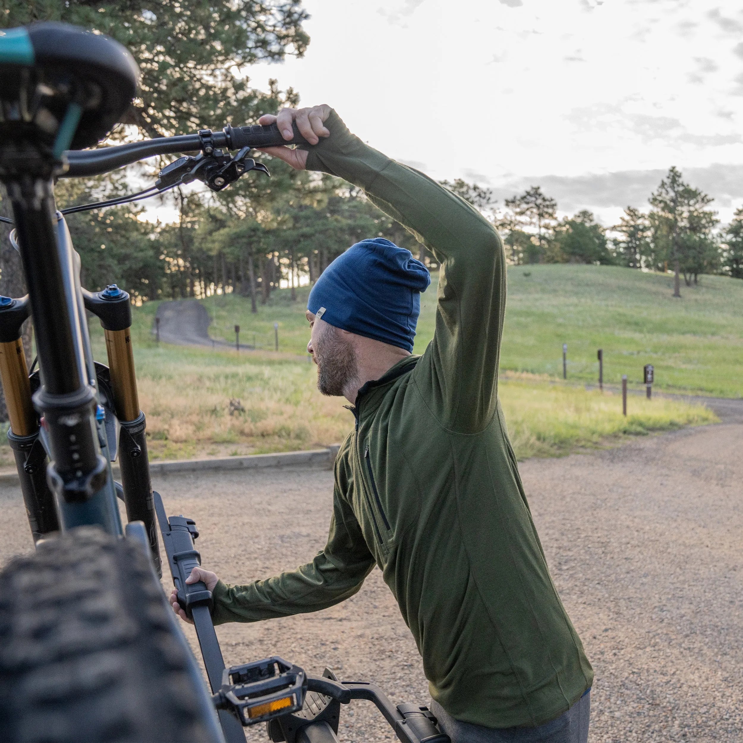 Micro Weight - Men's Wool 1/4 Zip Sun Hoodie Woolverino