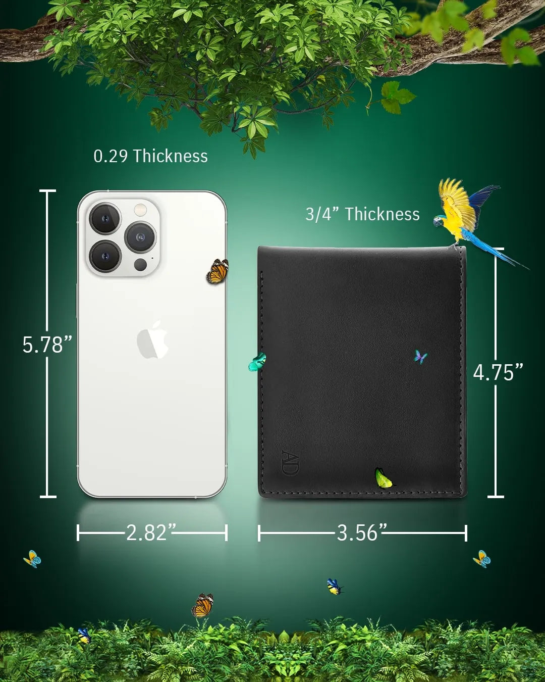 Vegan Leather Bifold Wallet