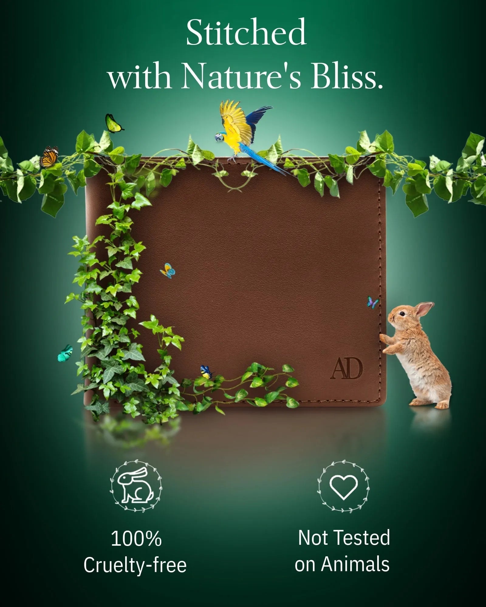 Vegan Leather Bifold Wallet