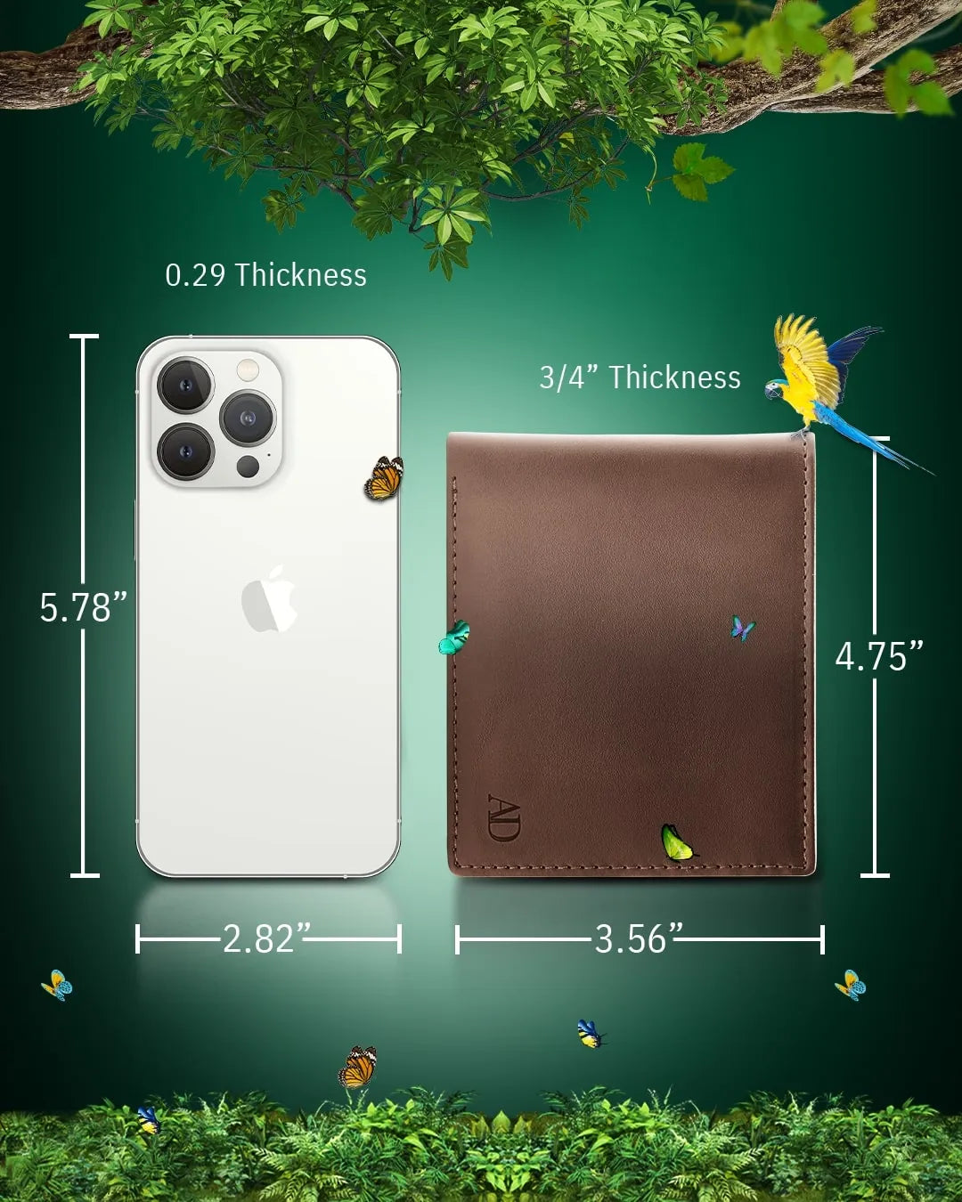 Vegan Leather Bifold Wallet