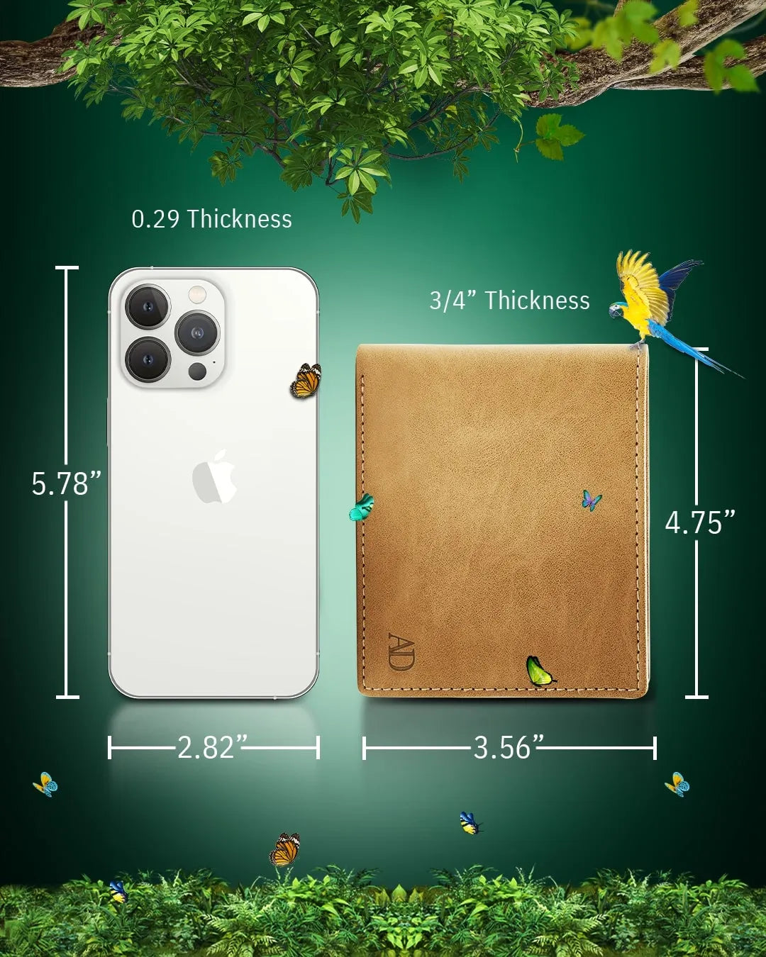 Vegan Leather Bifold Wallet