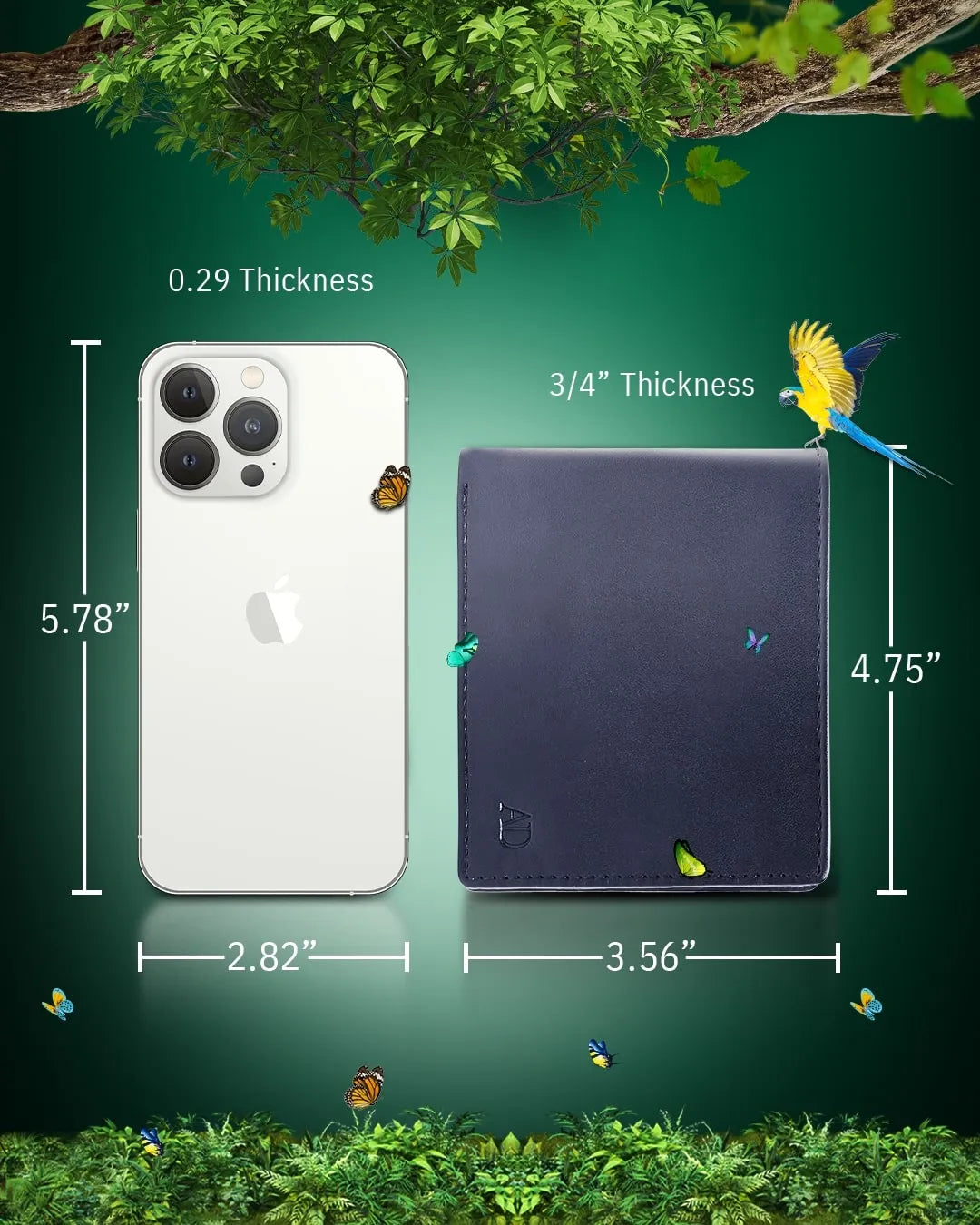 Vegan Leather Bifold Wallet