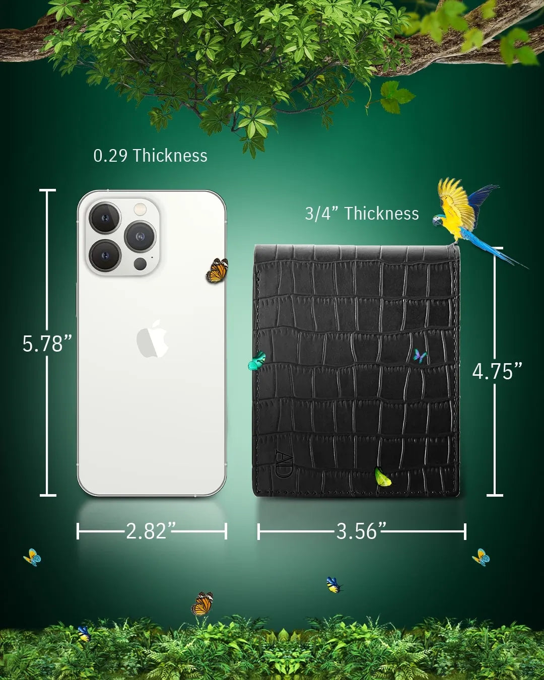 Vegan Leather Bifold Wallet