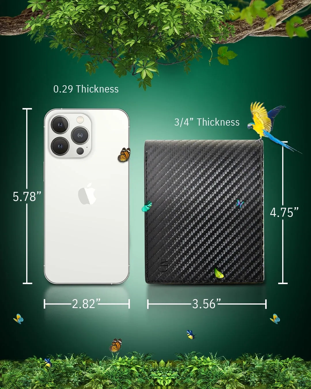 Vegan Leather Bifold Wallet