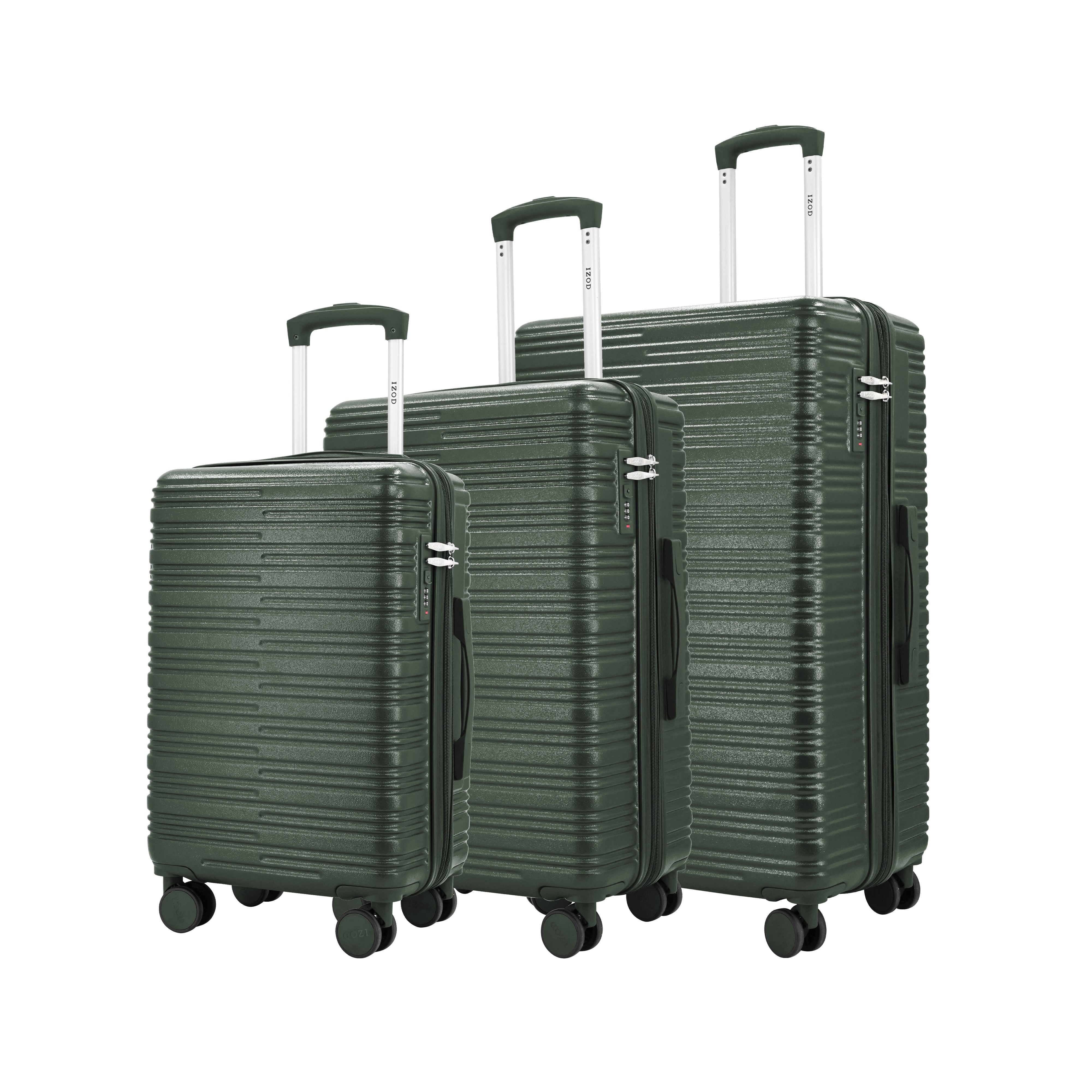 Romeo Expandable 3-Piece Spinner Luggage Set with Lock