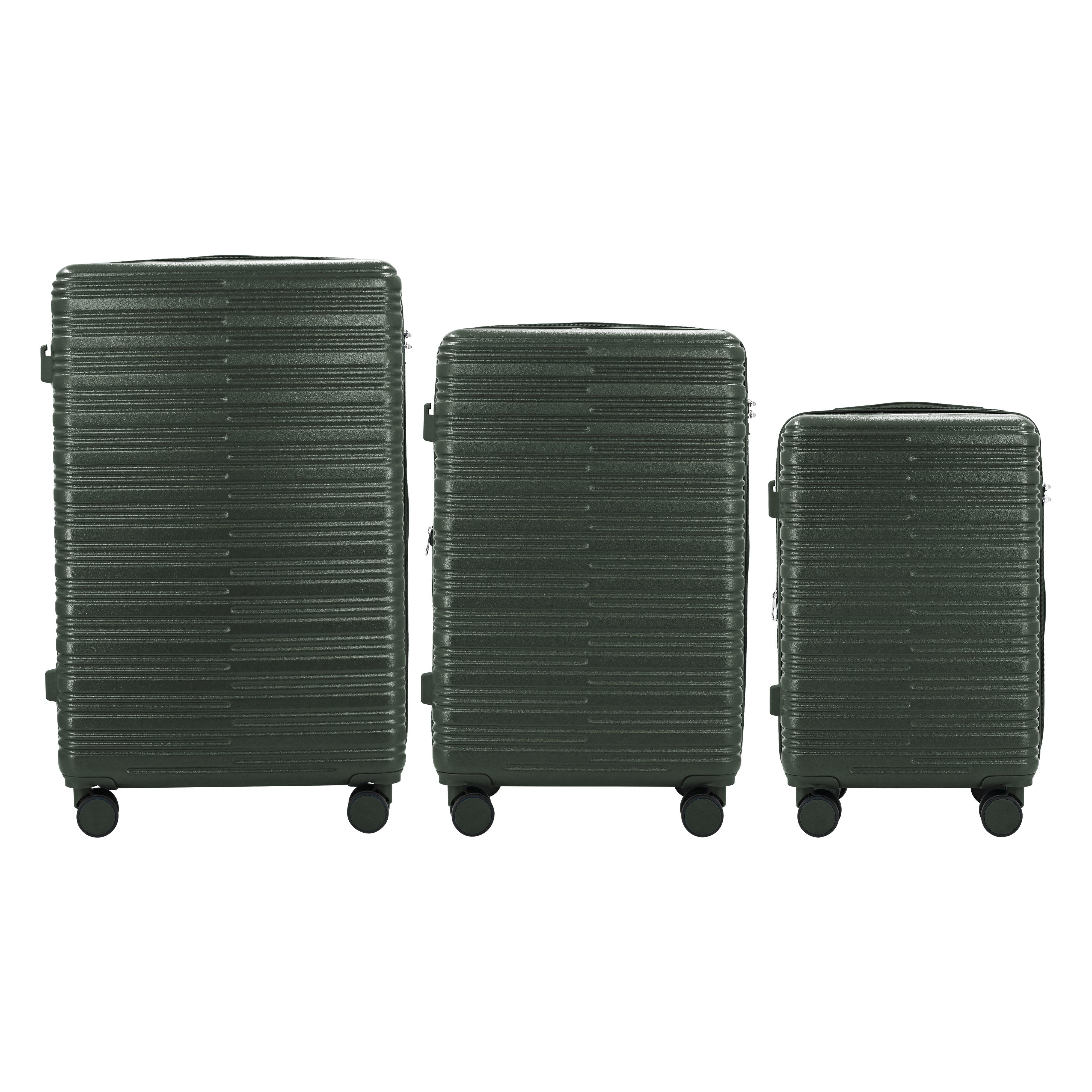 Romeo Expandable 3-Piece Spinner Luggage Set with Lock