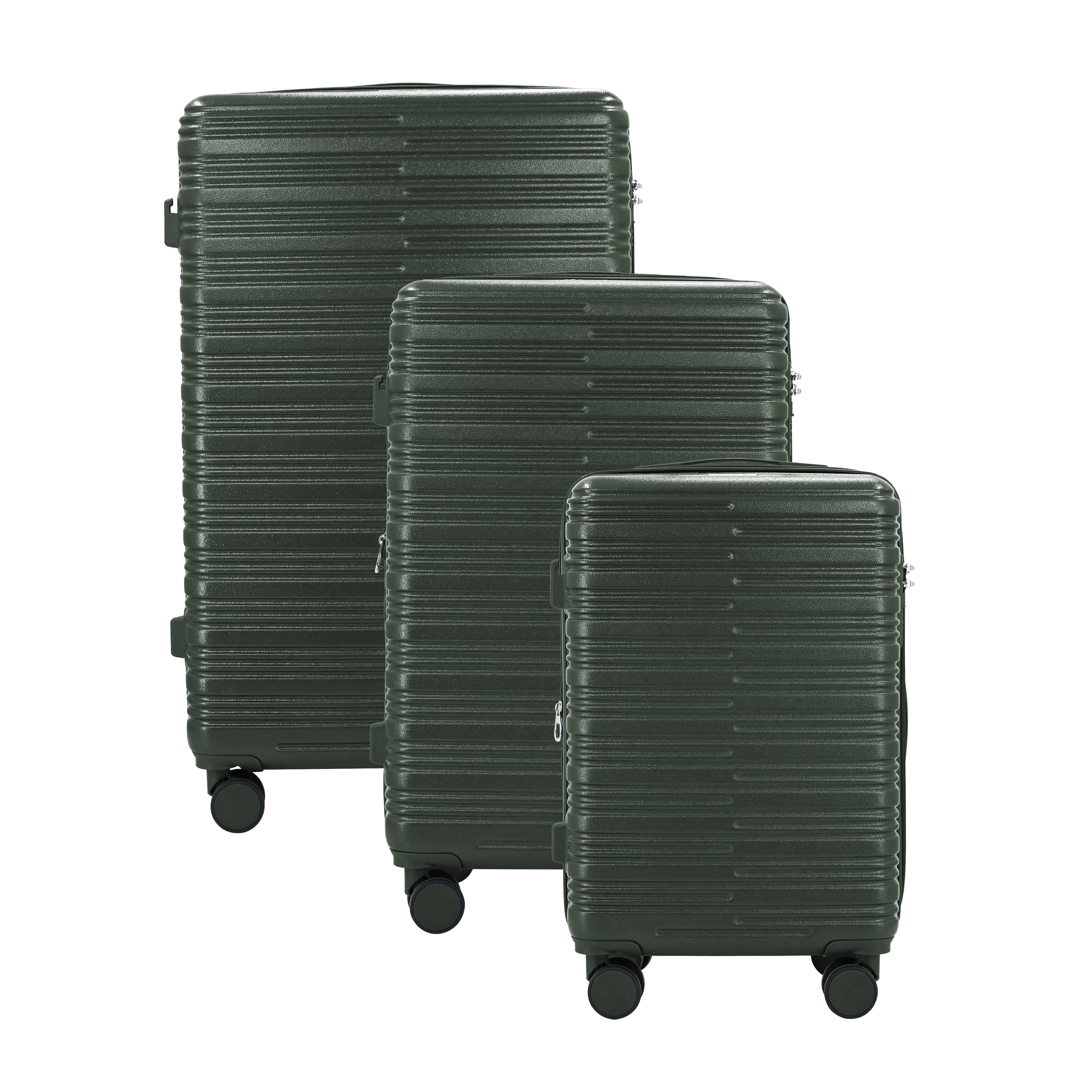 Romeo Expandable 3-Piece Spinner Luggage Set with Lock