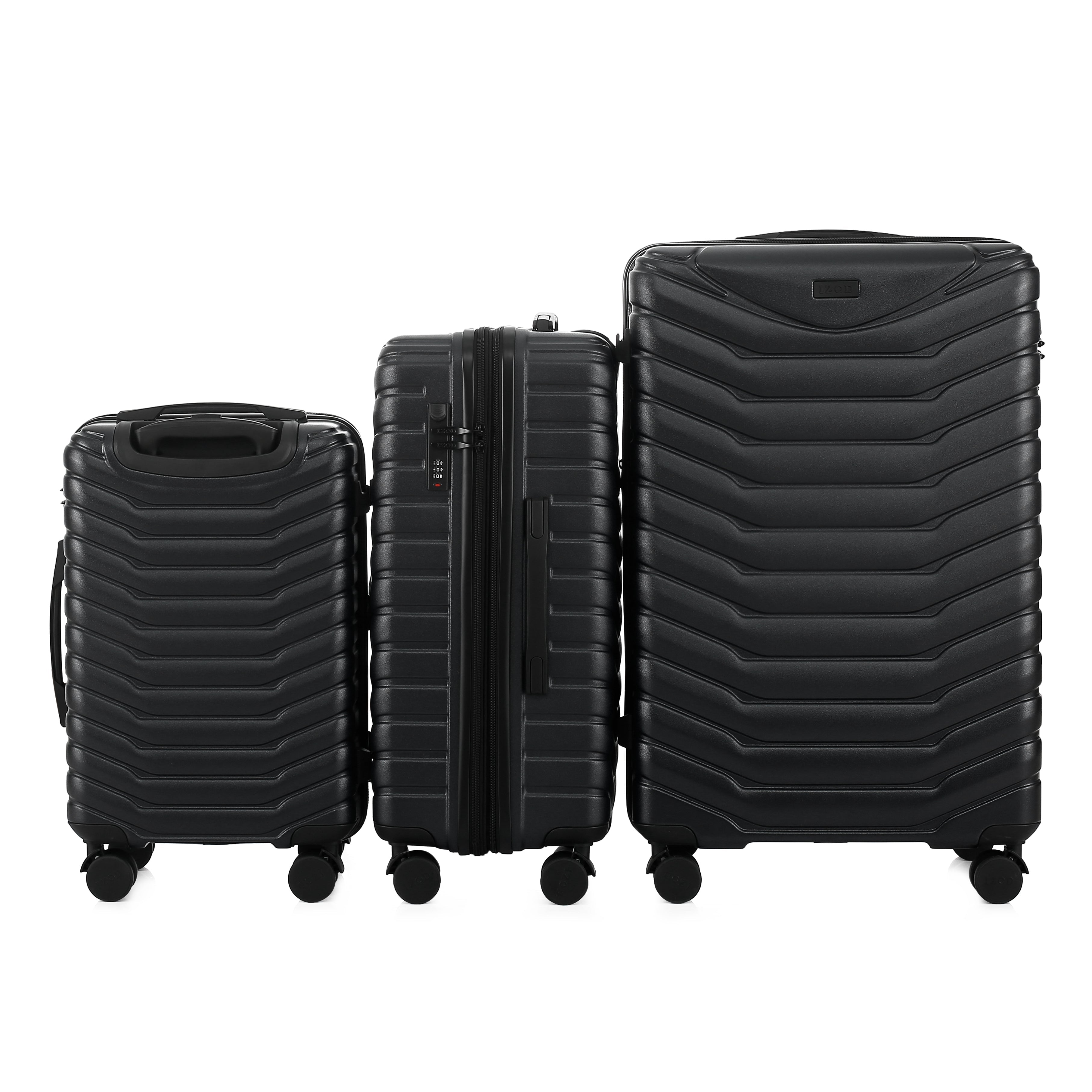 Phantom Expandable 3-Piece Spinner Luggage Set with Lock