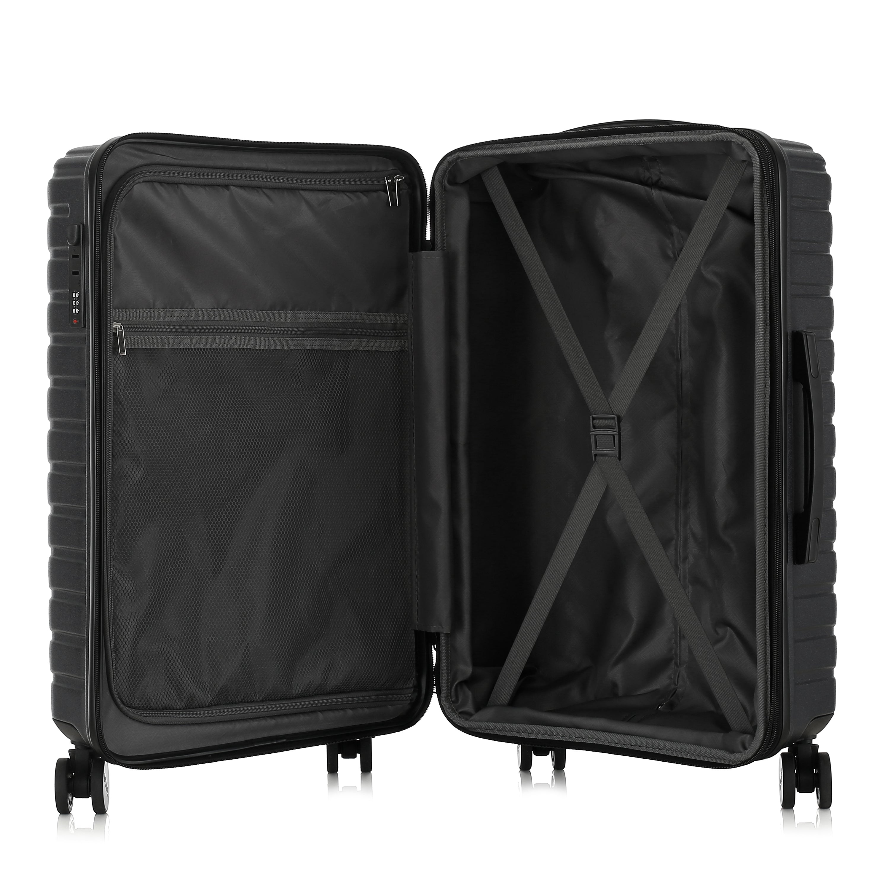 Phantom Expandable 3-Piece Spinner Luggage Set with Lock