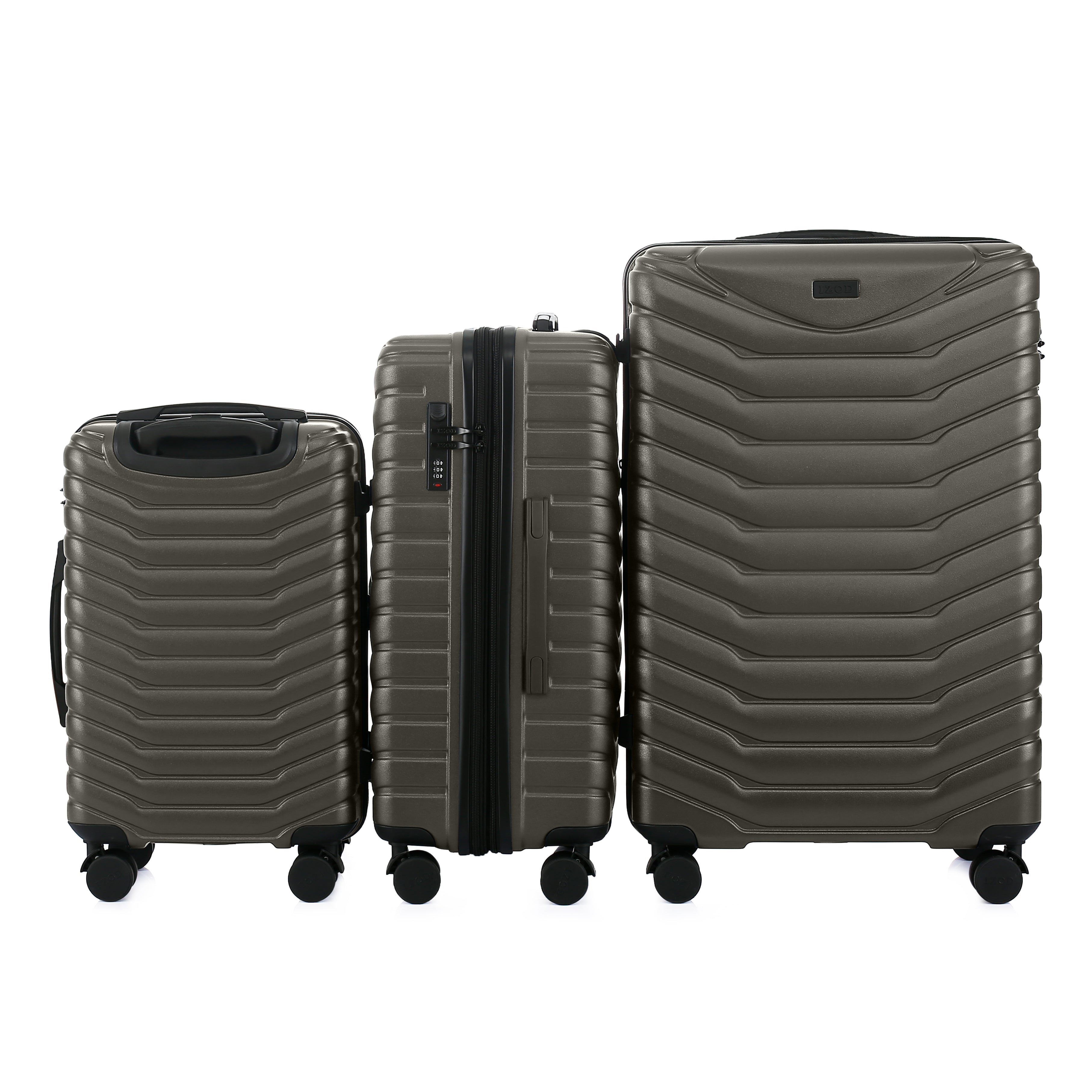 Phantom Expandable 3-Piece Spinner Luggage Set with Lock