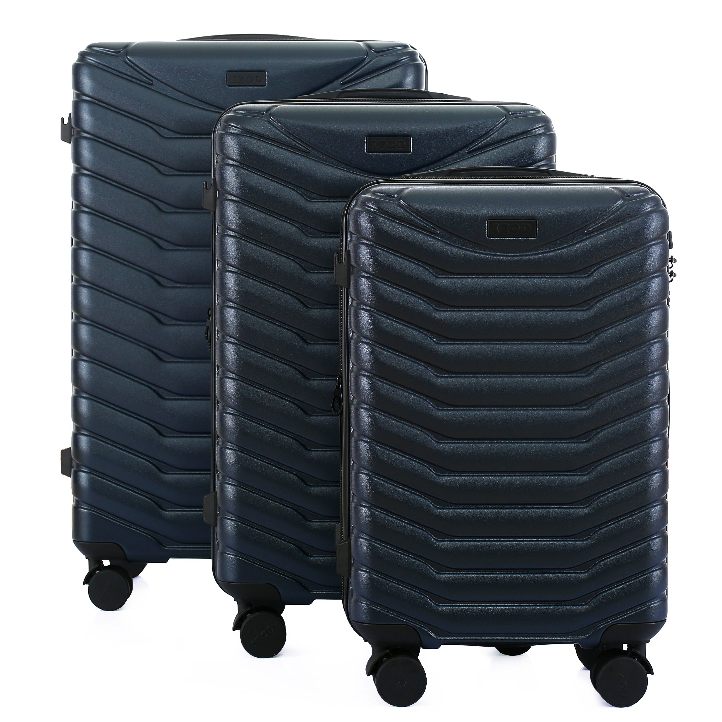 Phantom Expandable 3-Piece Spinner Luggage Set with Lock
