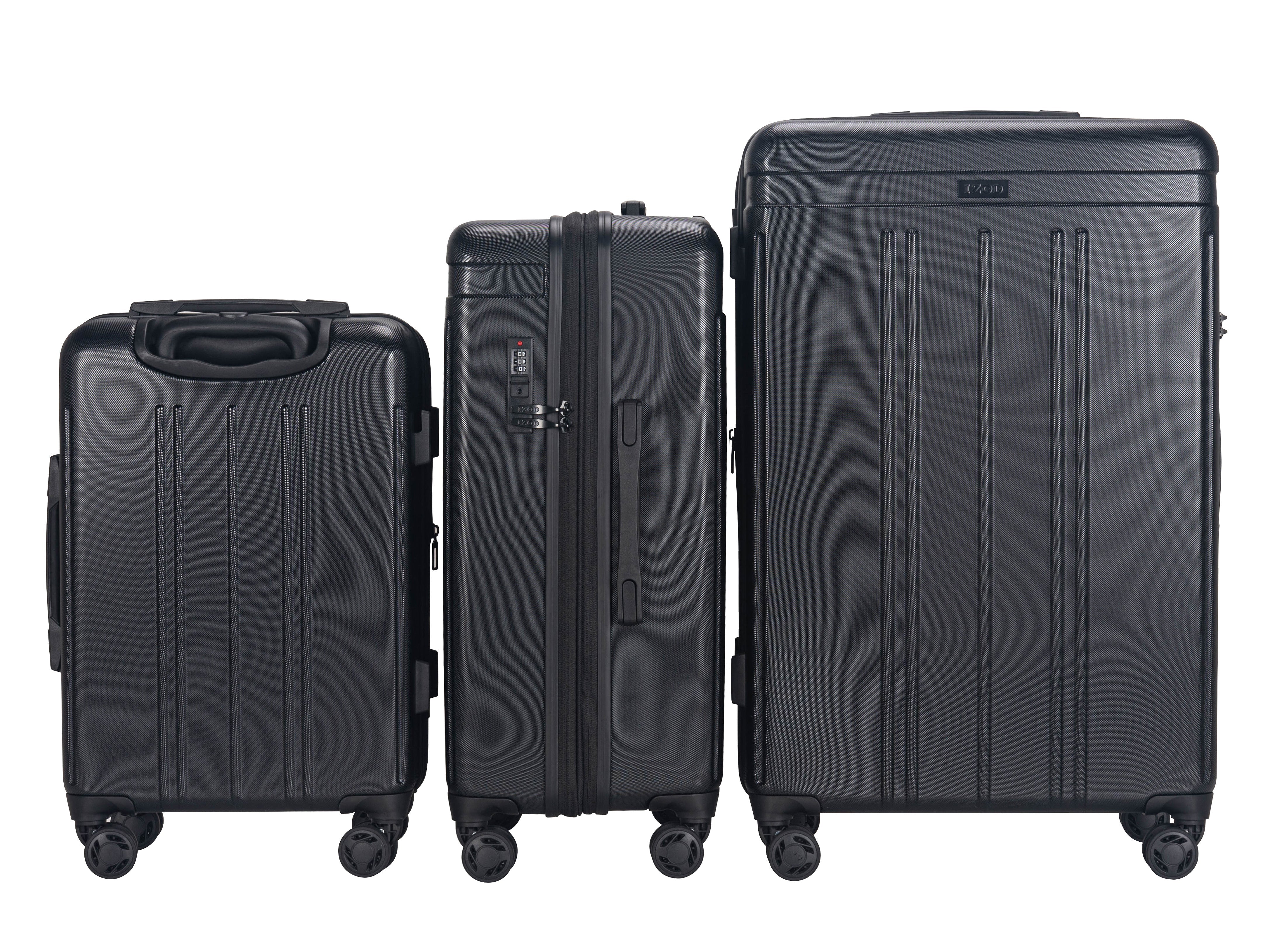 Zoe Expandable 3-Piece Spinner Luggage Set with Lock
