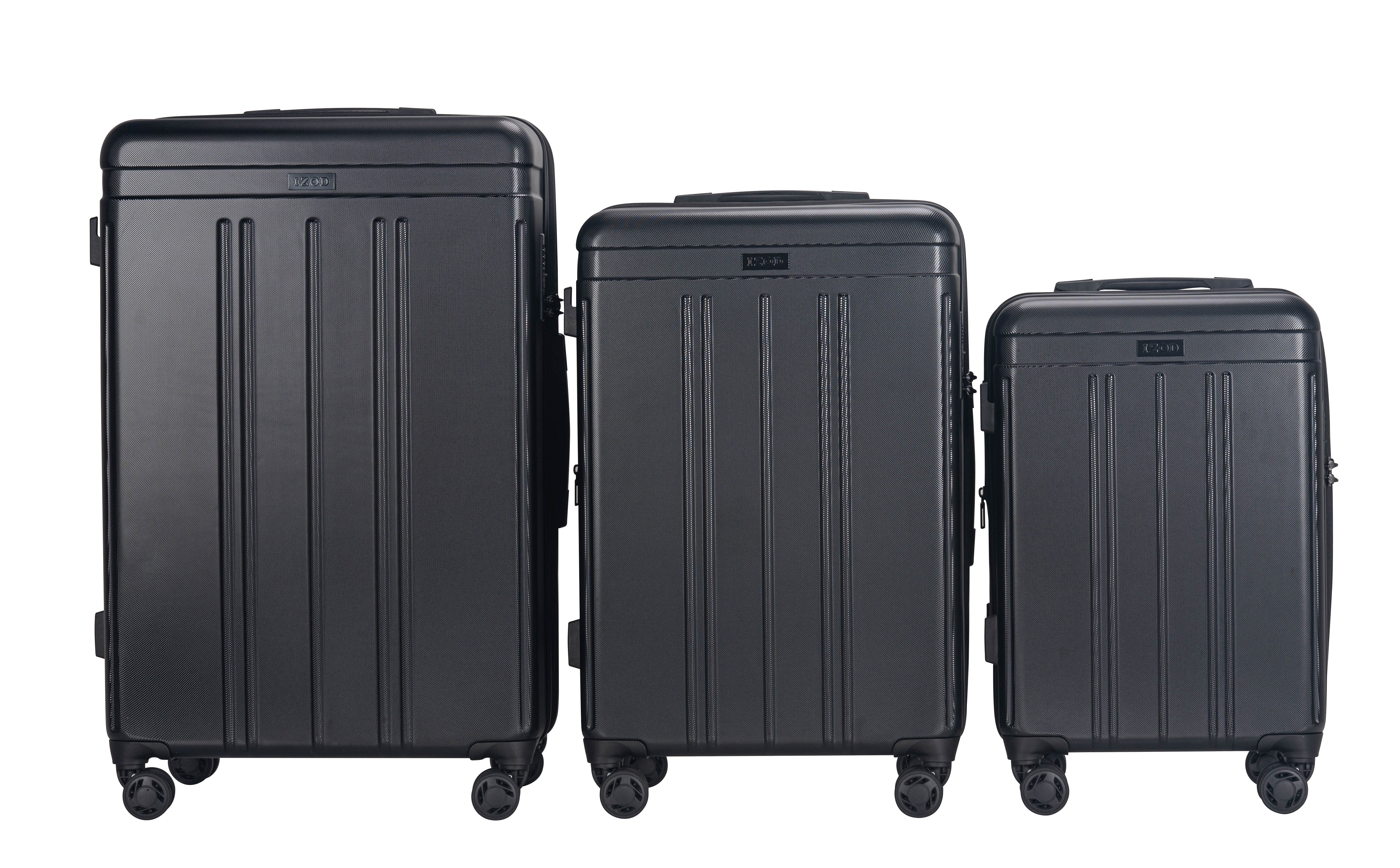 Zoe Expandable 3-Piece Spinner Luggage Set with Lock