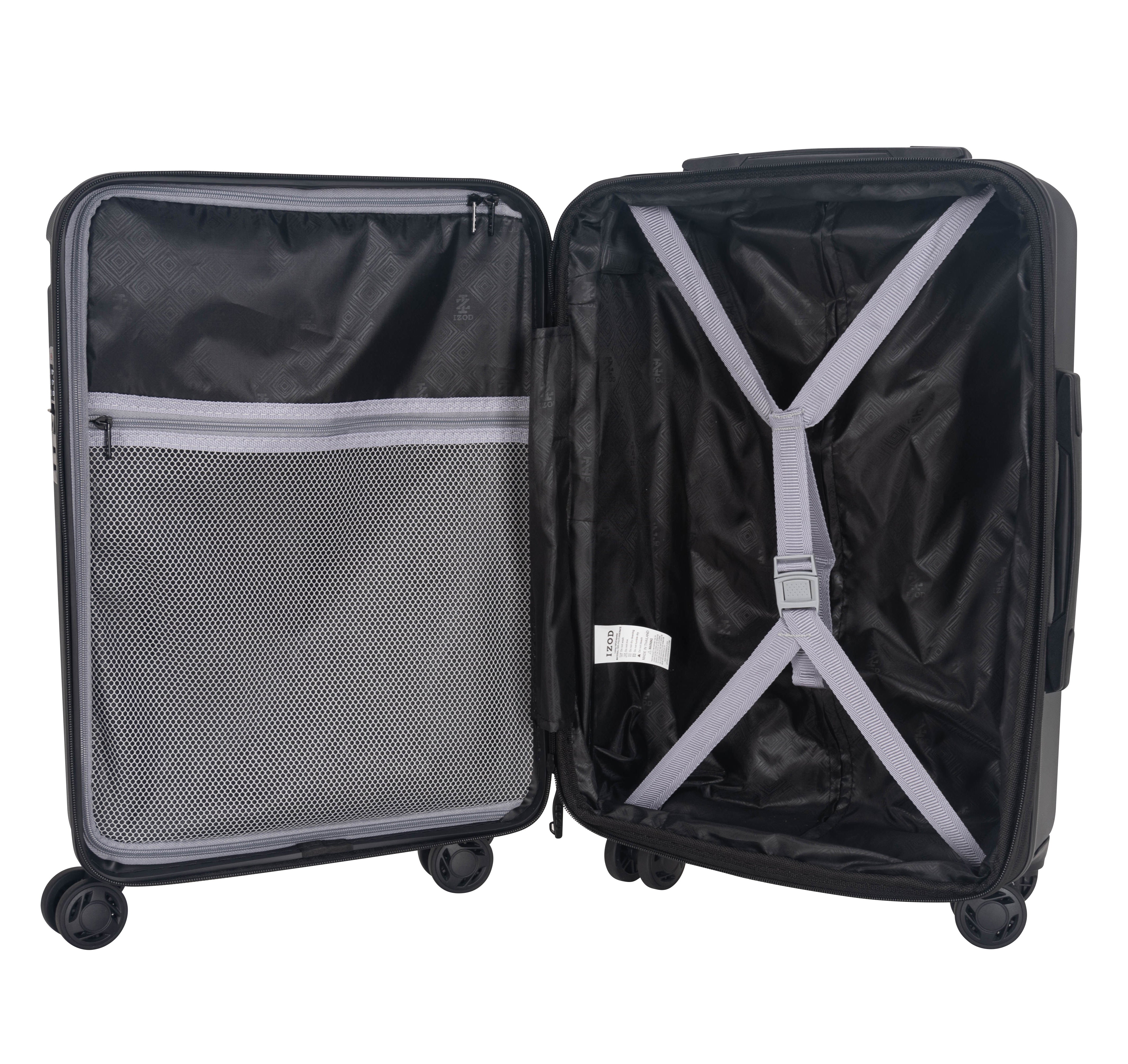 Zoe Expandable 3-Piece Spinner Luggage Set with Lock