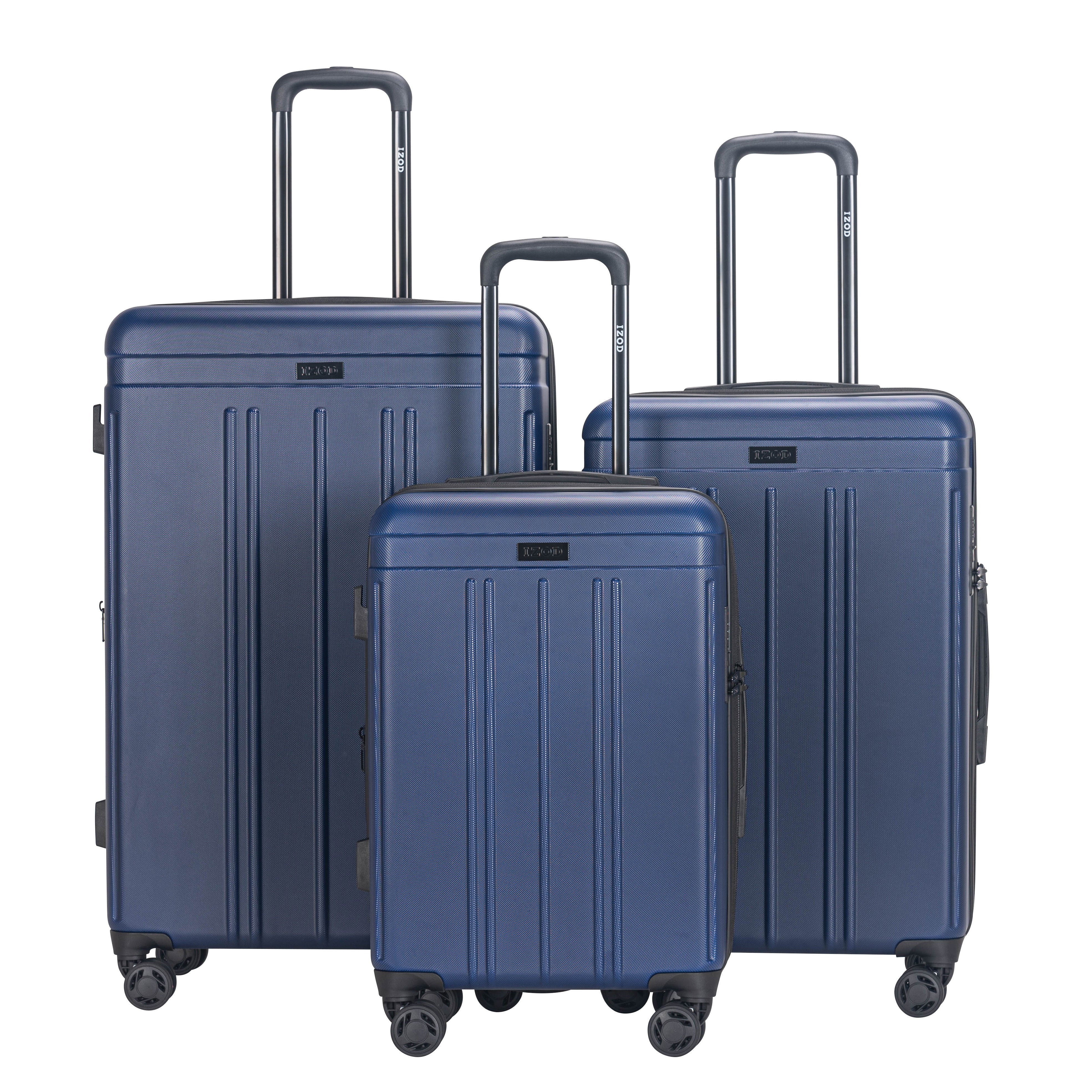 Zoe Expandable 3-Piece Spinner Luggage Set with Lock