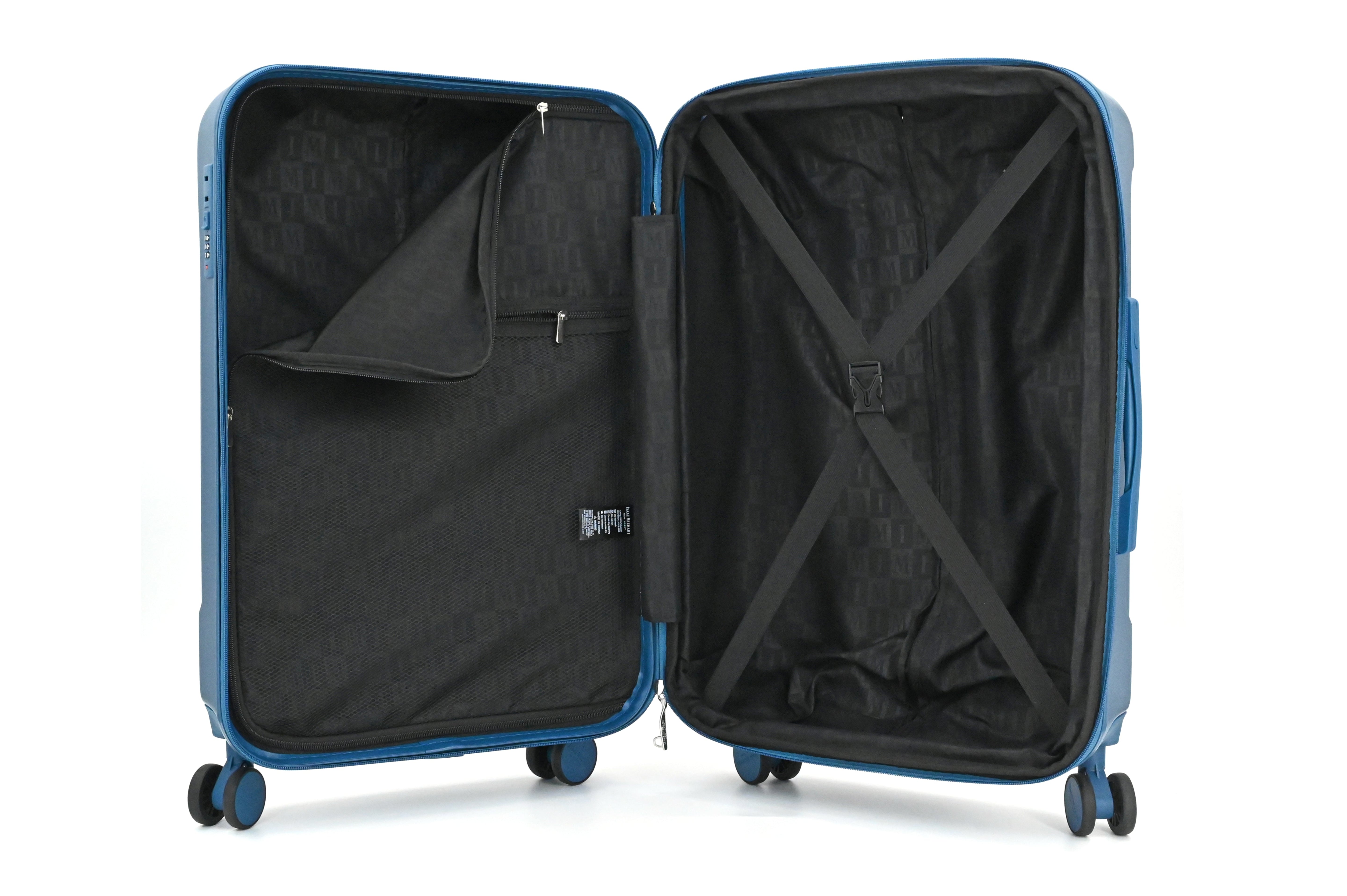 LUNA Expandable 3-Piece Spinner Luggage Set with Lock