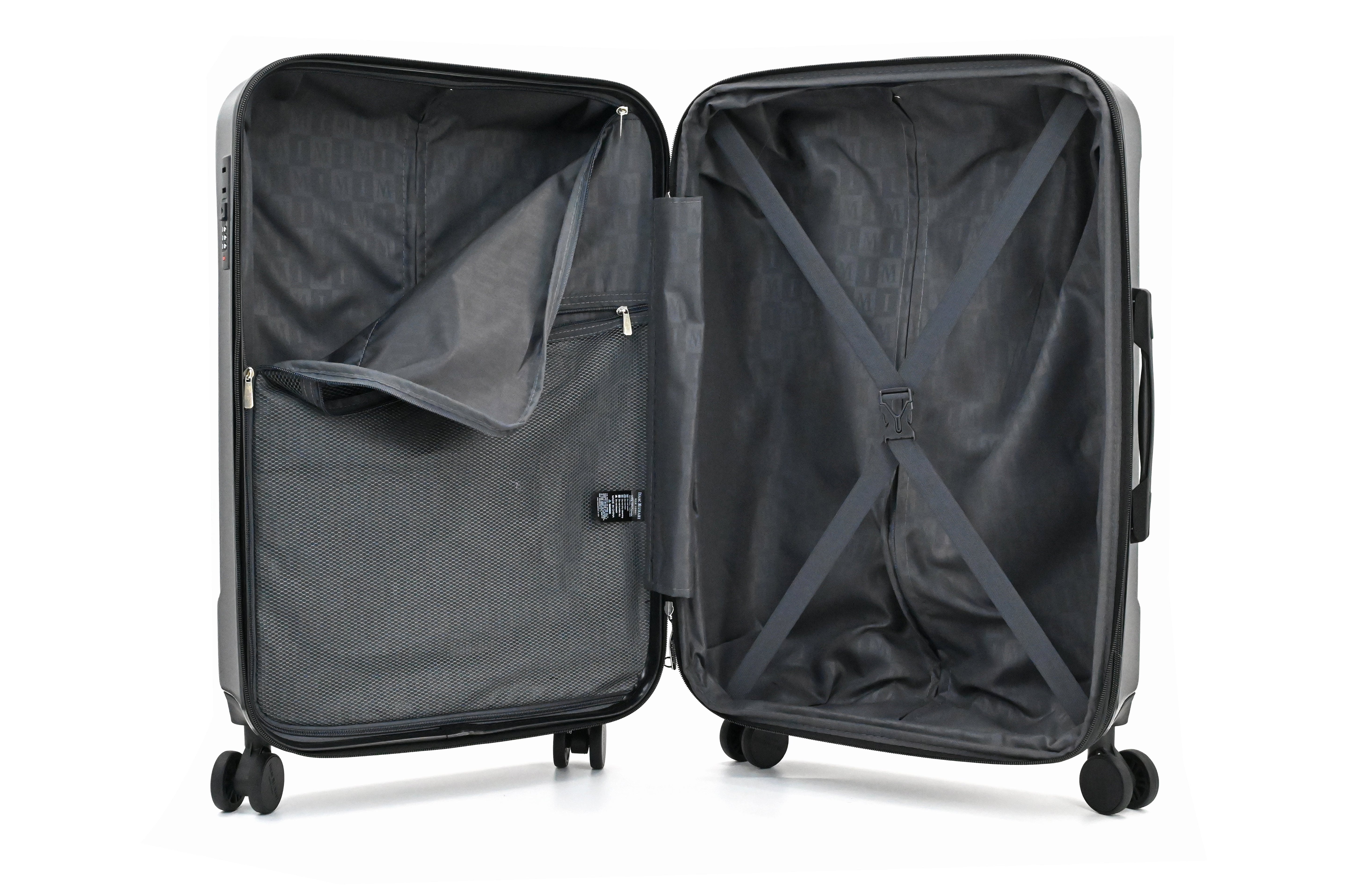 LUNA Expandable 3-Piece Spinner Luggage Set with Lock