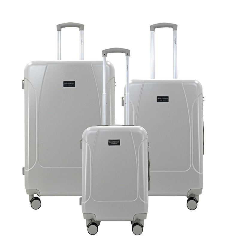 LUNA Expandable 3-Piece Spinner Luggage Set with Lock