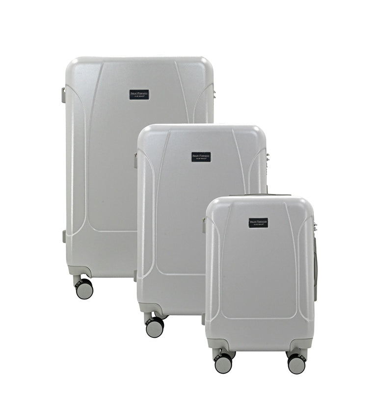 LUNA Expandable 3-Piece Spinner Luggage Set with Lock