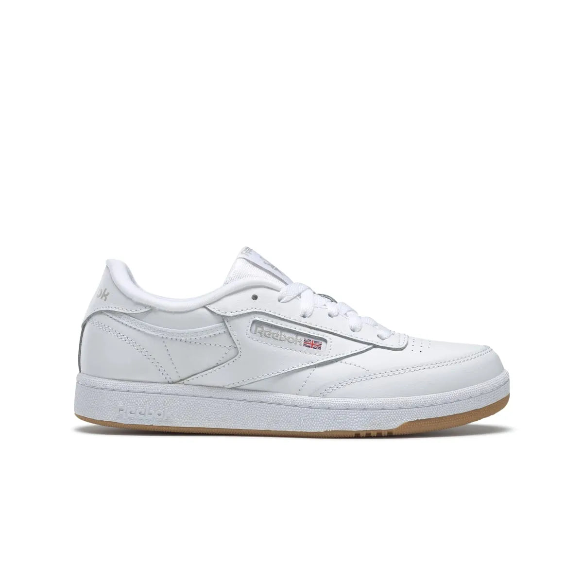 REEBOK CN5646 (100000213) CLUB C JR'S (Medium) White/Gum Leather Lifestyle Shoes