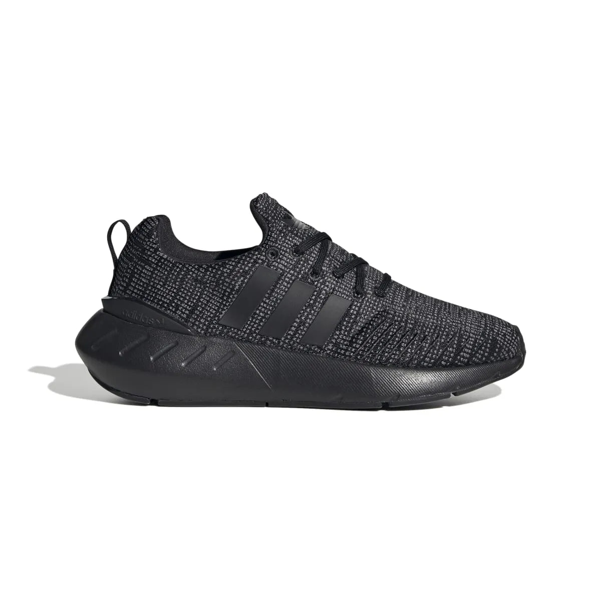 ADIDAS GW8166 SWIFT RUN 22 Junior's (Medium) Black/Grey/White Mesh/Knit Running Shoes