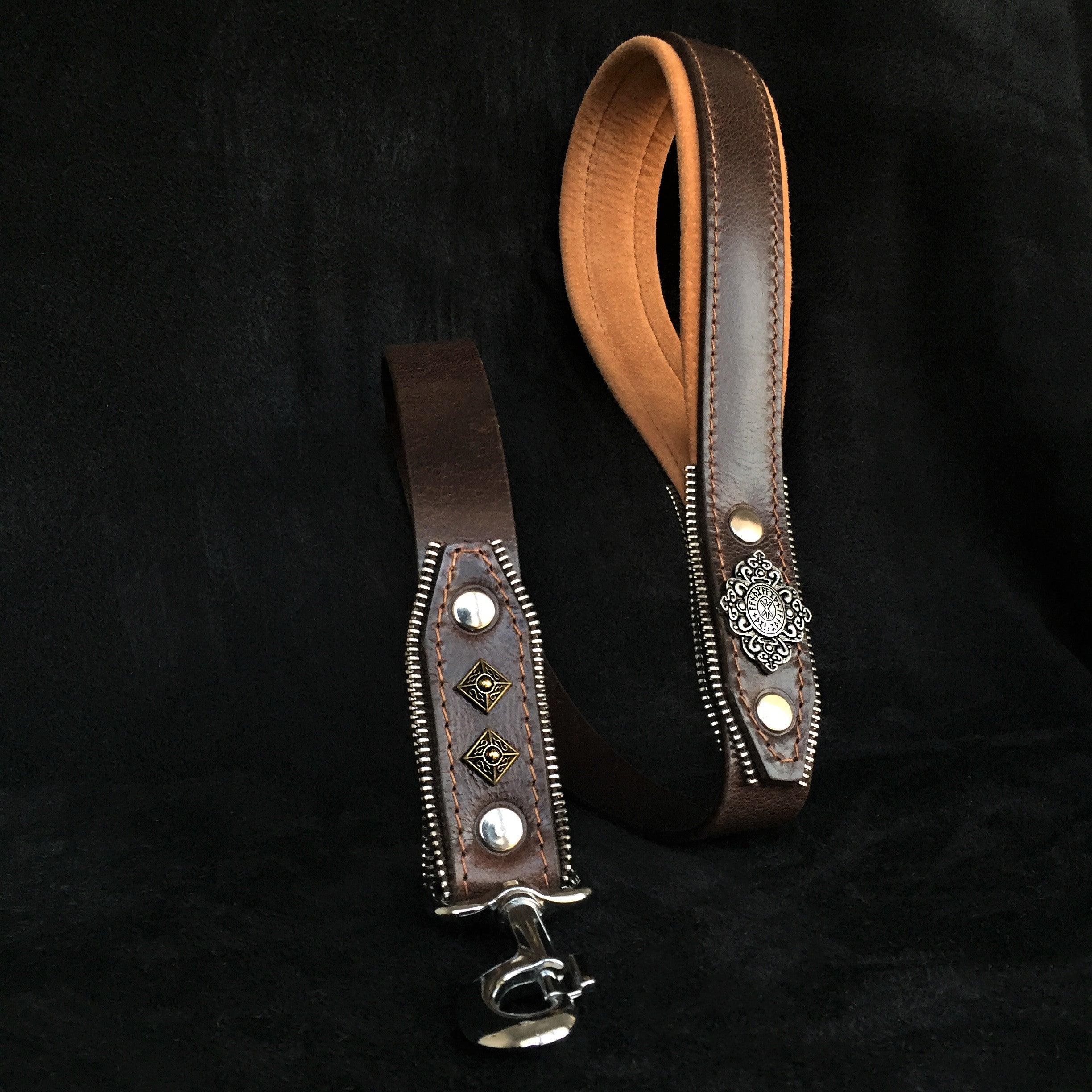 The "Aztec" Big Dog Harness. Brown