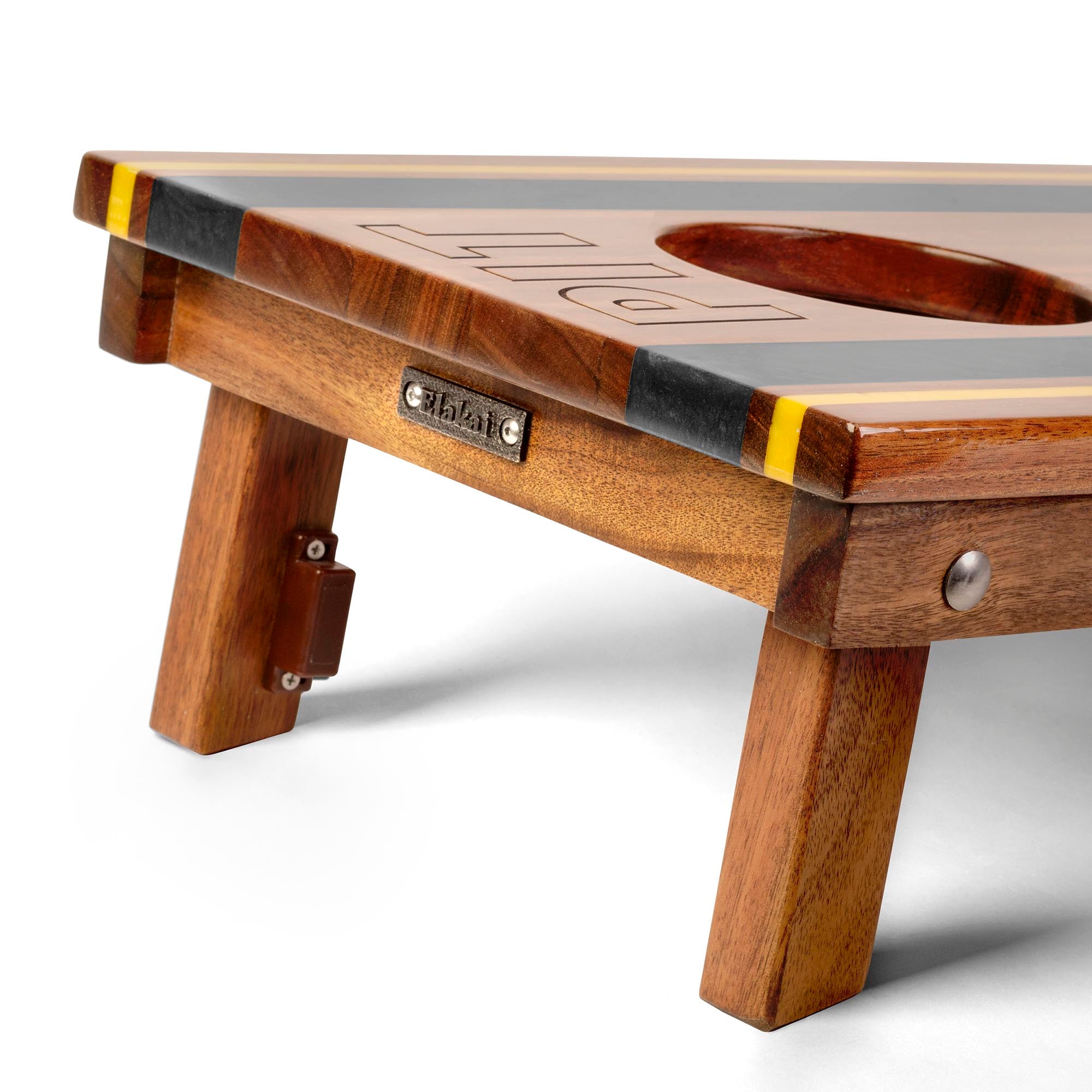 1ft x 2ft Gameday Teams Epoxy Resin Wood Compact Travel Cornhole Board Set