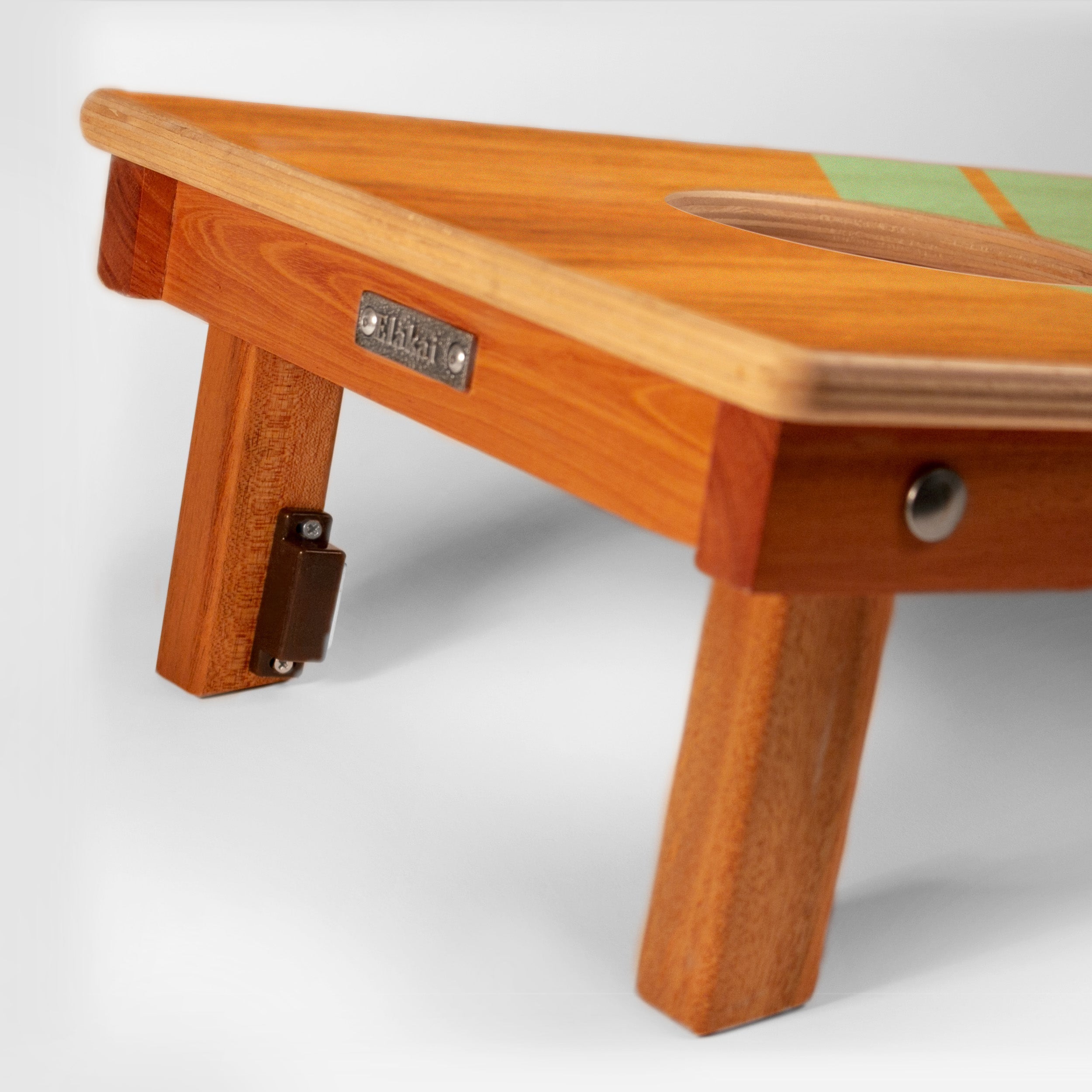 1ft x 2ft Graphic Wood Travel Cornhole Set | Modern Angle Collection