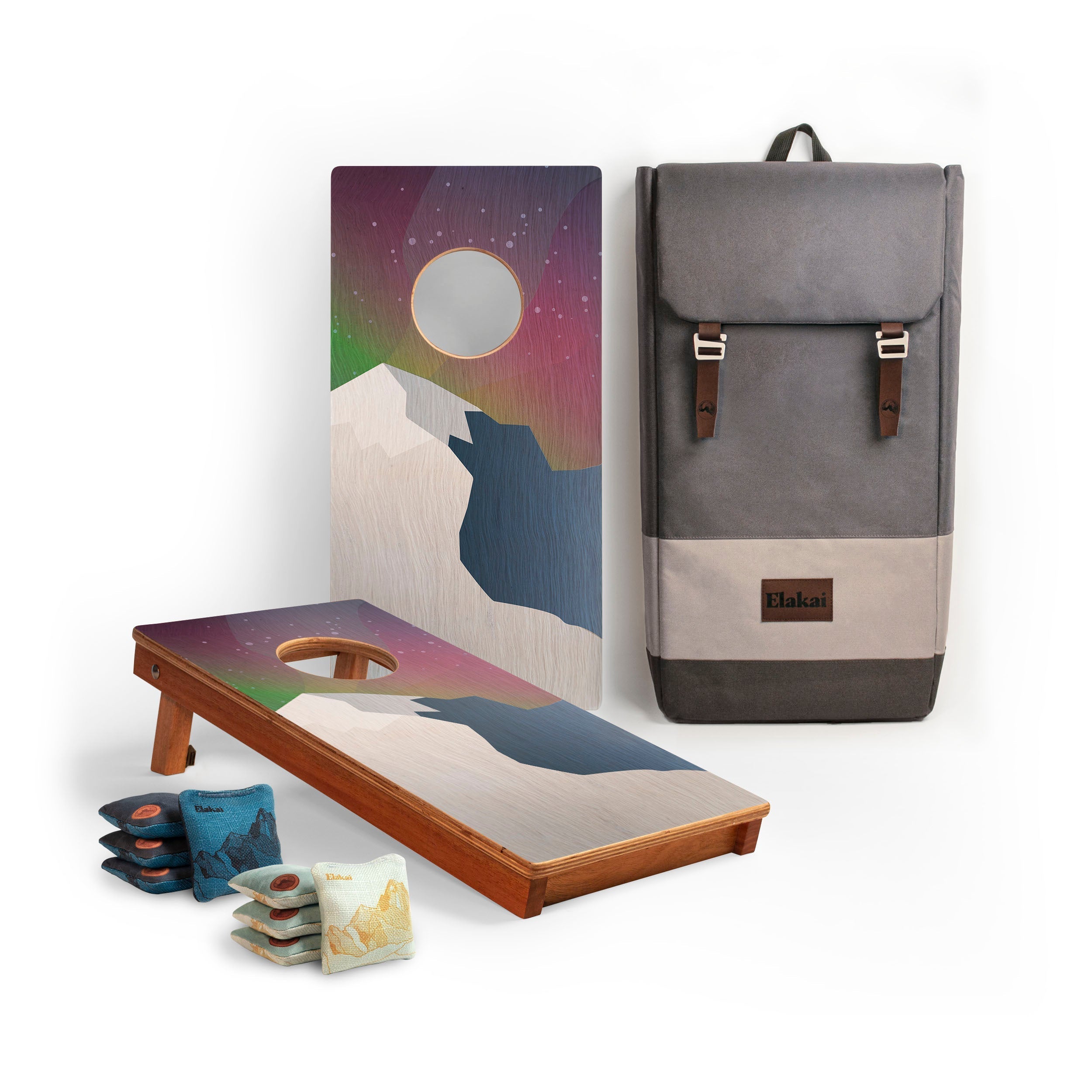 1ft x 2ft Graphic Wood Travel Cornhole Set | National Parks Inspired Collection