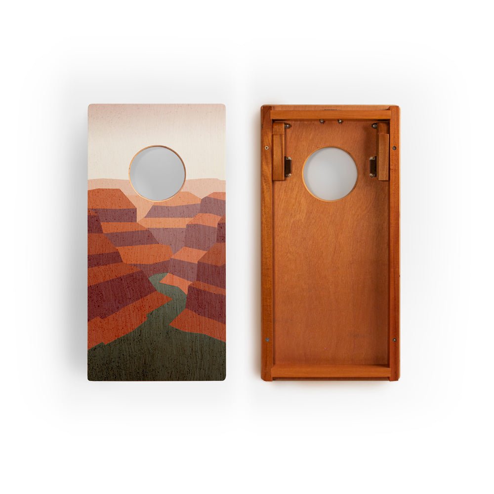 1ft x 2ft Graphic Wood Travel Cornhole Set | National Parks Inspired Collection