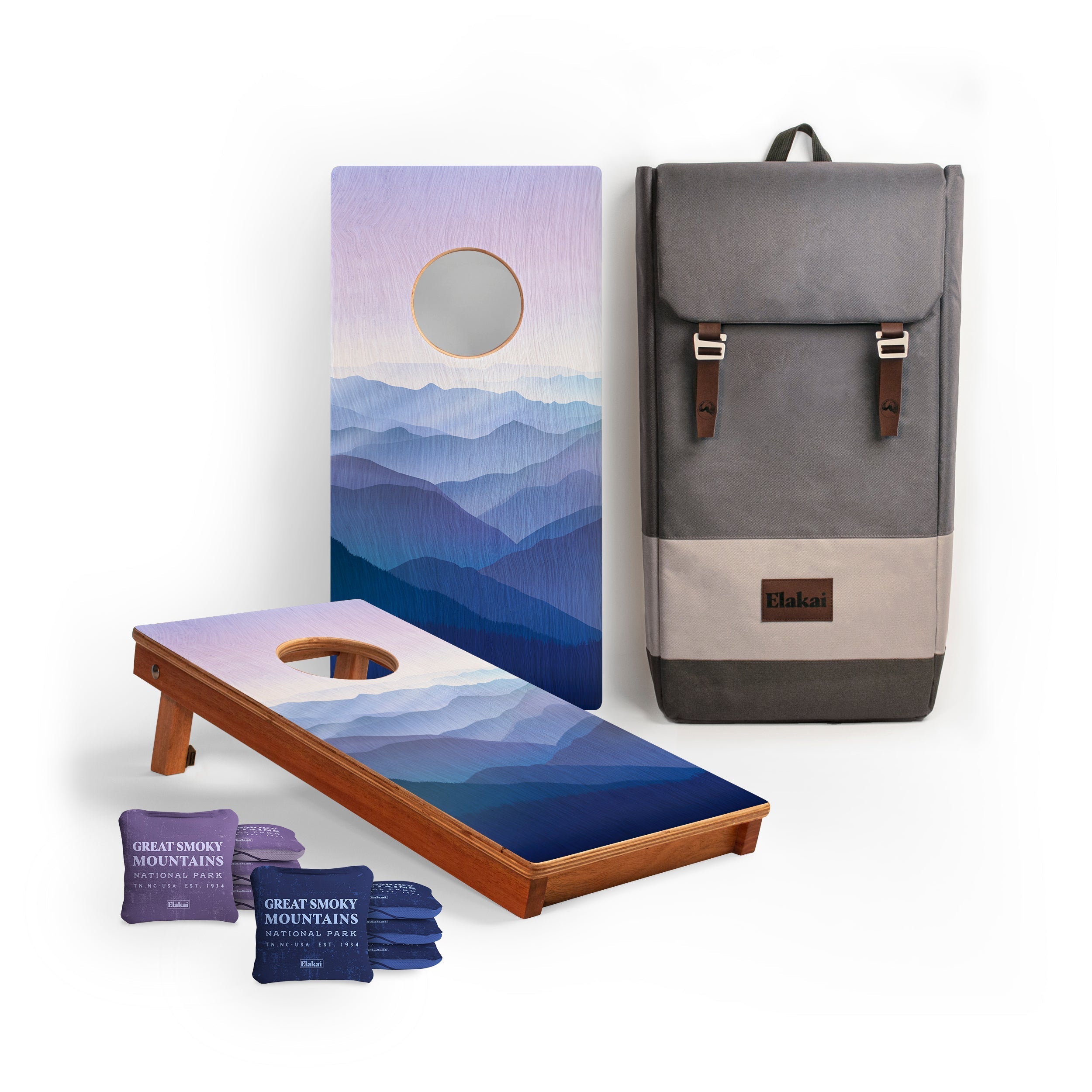 1ft x 2ft Graphic Wood Travel Cornhole Set | National Parks Inspired Collection