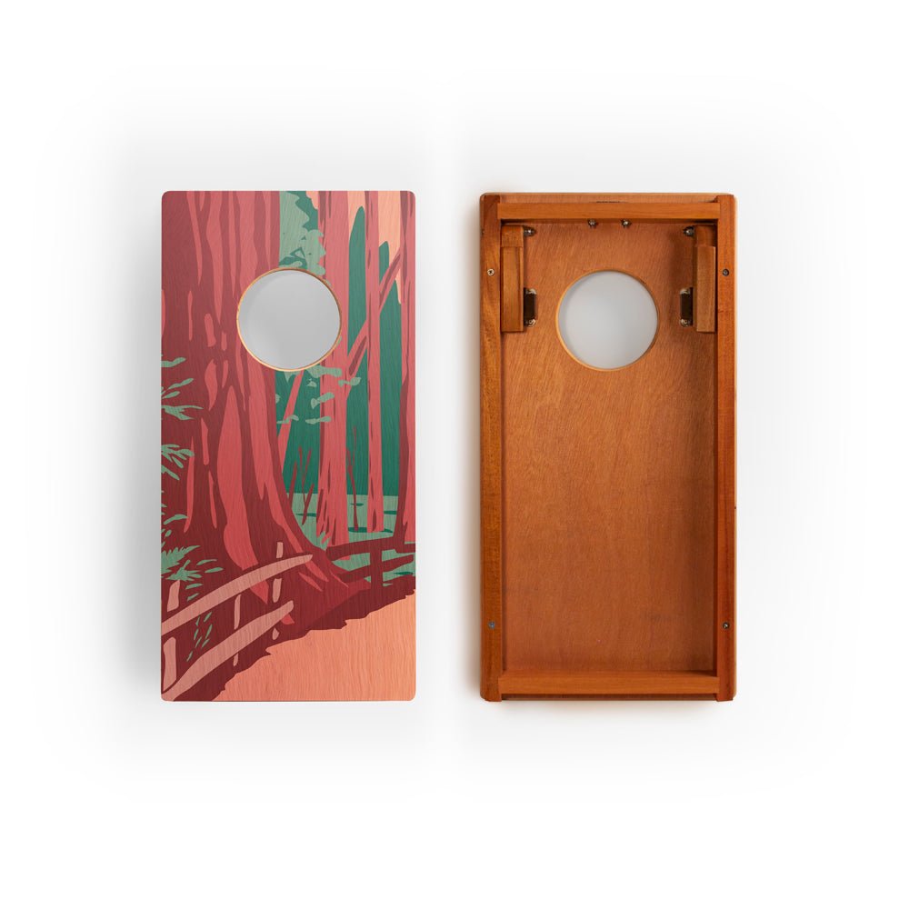 1ft x 2ft Graphic Wood Travel Cornhole Set | National Parks Inspired Collection