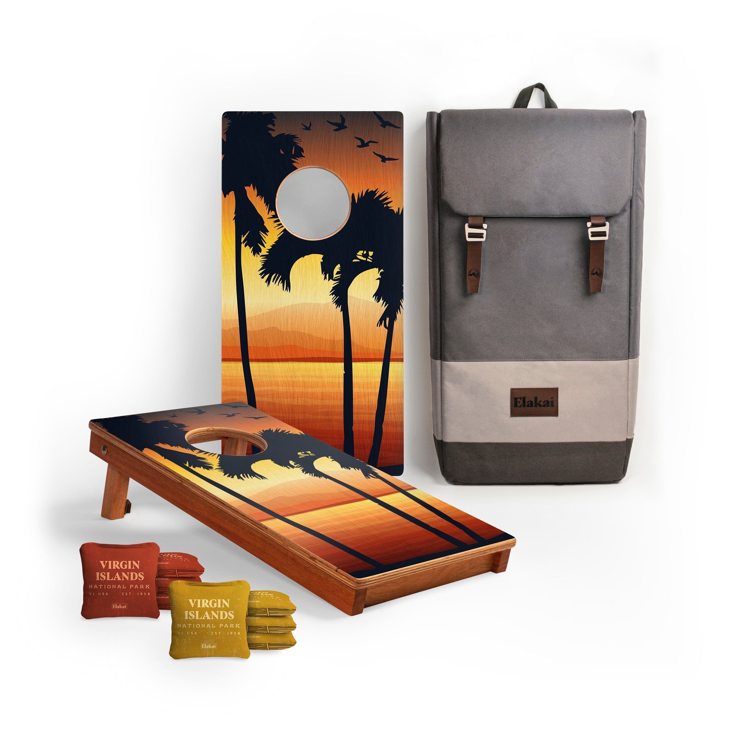 1ft x 2ft Graphic Wood Travel Cornhole Set | National Parks Inspired Collection