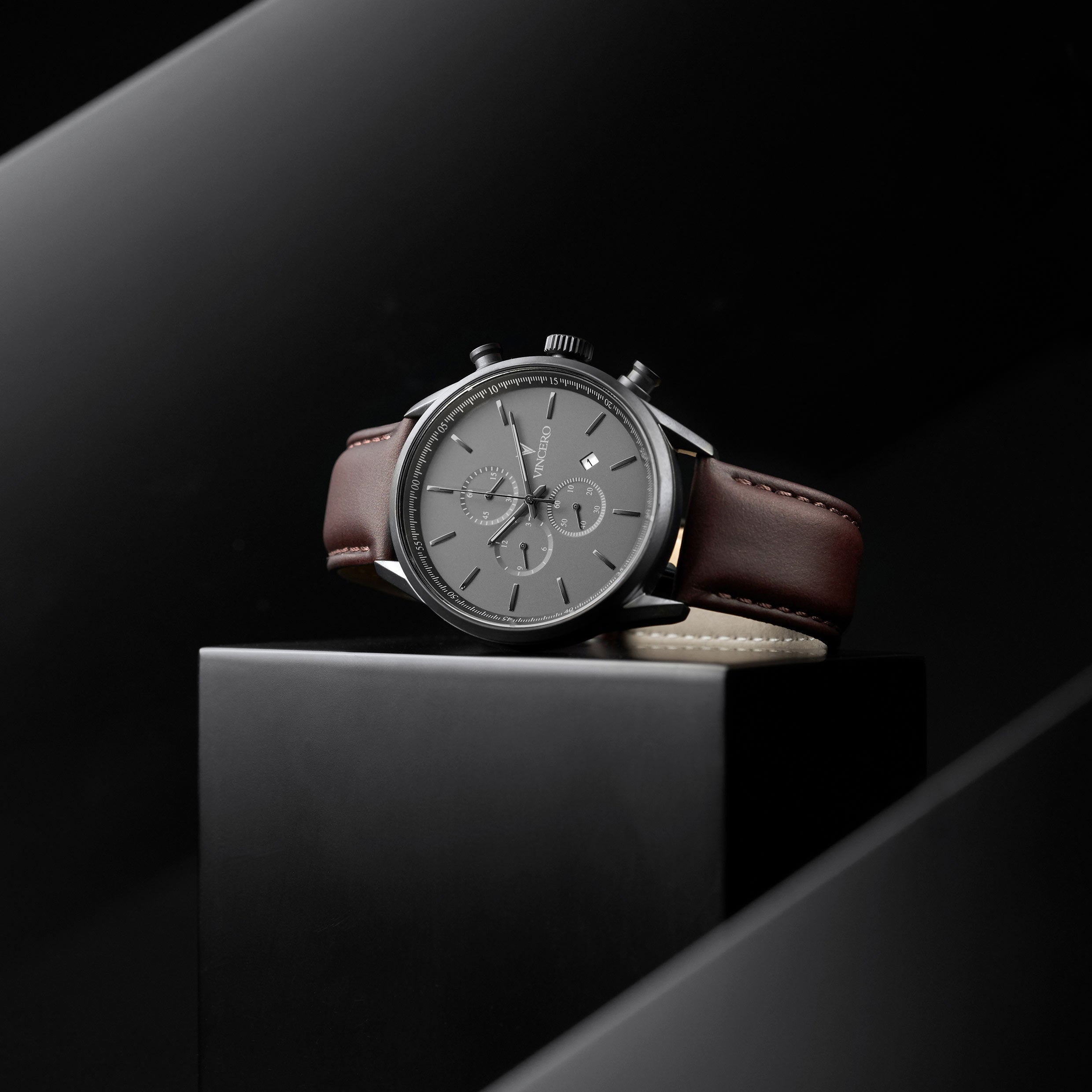 The Chrono S2 40mm - Gunmetal/Walnut Men's