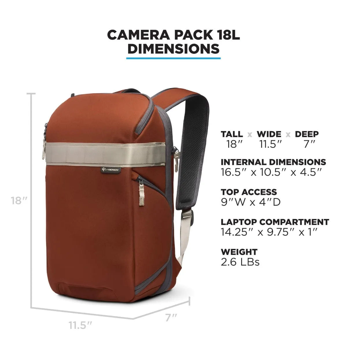 Luma Camera Pack 18L Backpack