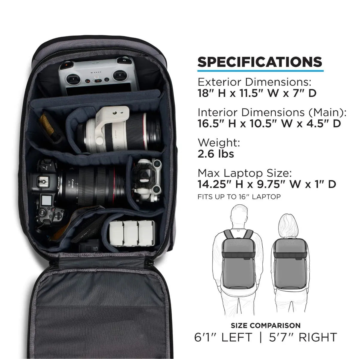 Luma Camera Pack 18L Backpack