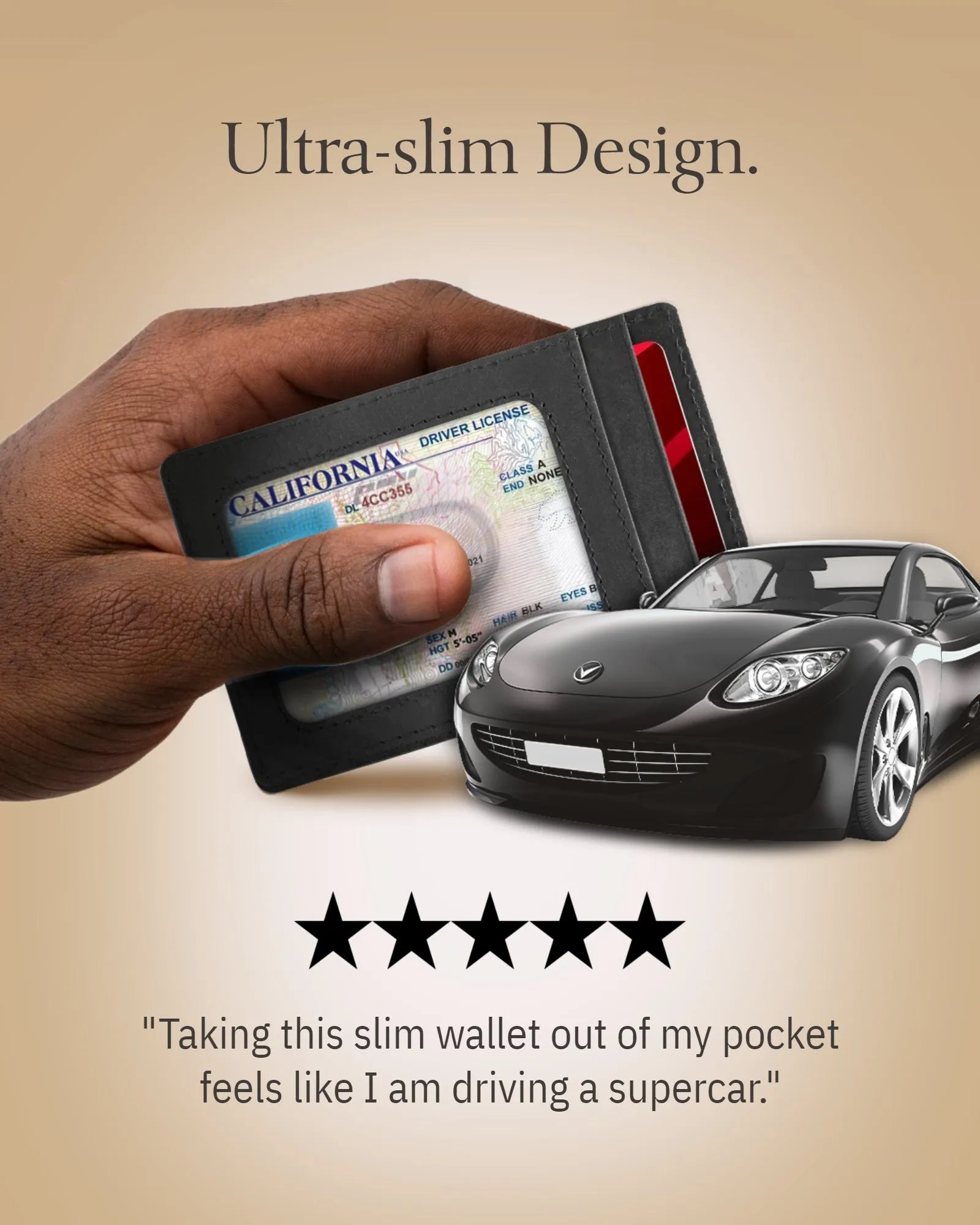 Slim RFID Leather Cardholder