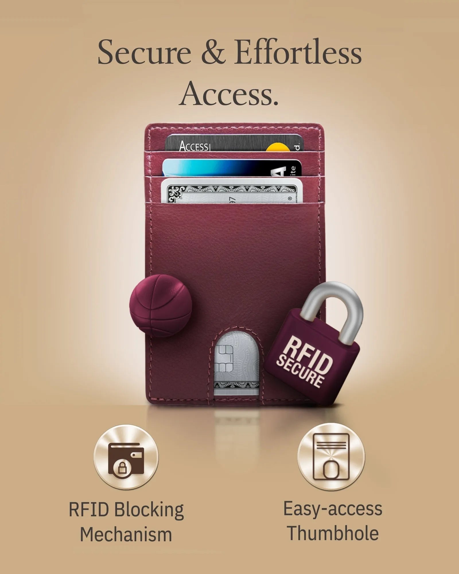 Slim RFID Leather Cardholder