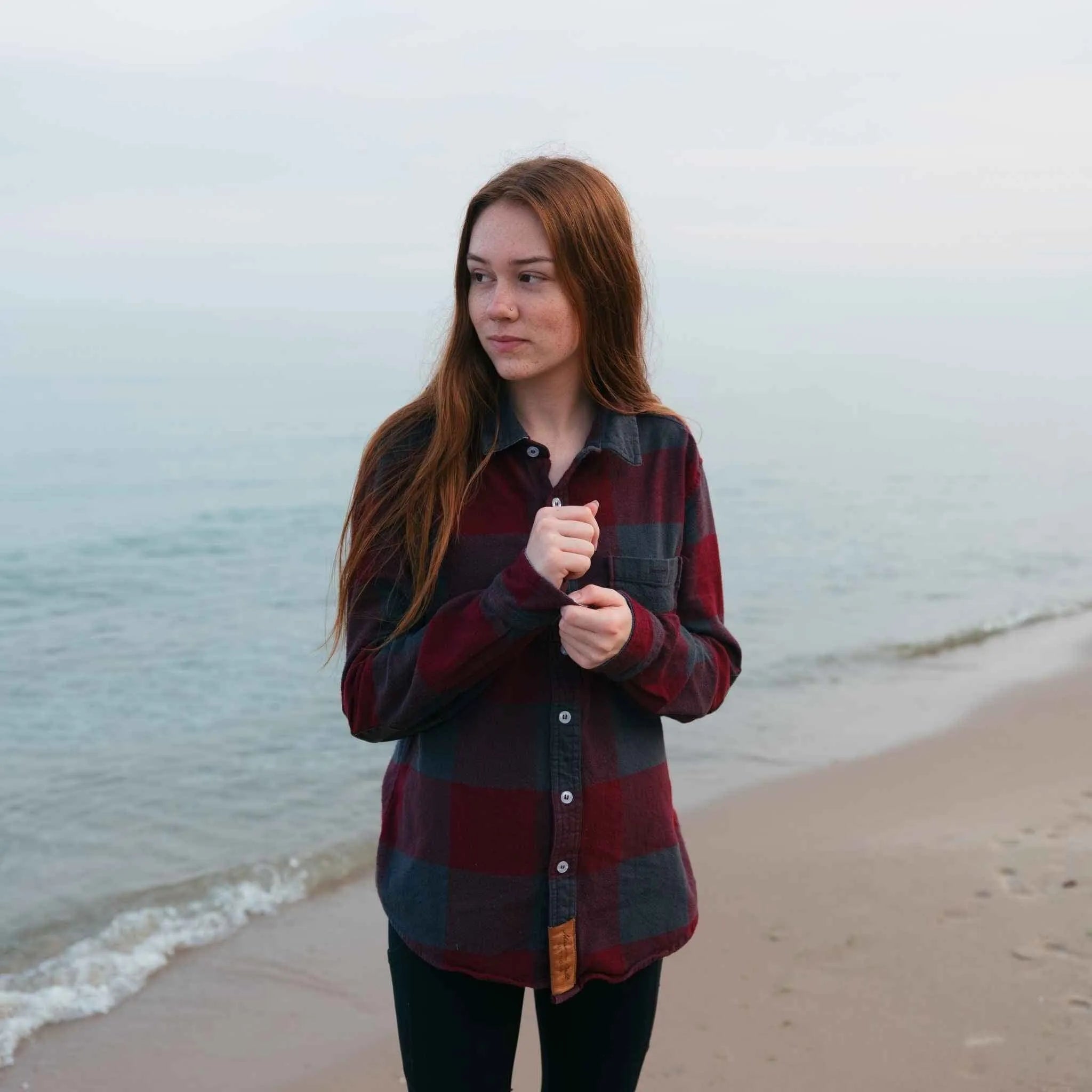 Campfire Flannel Shirt | Burgundy James