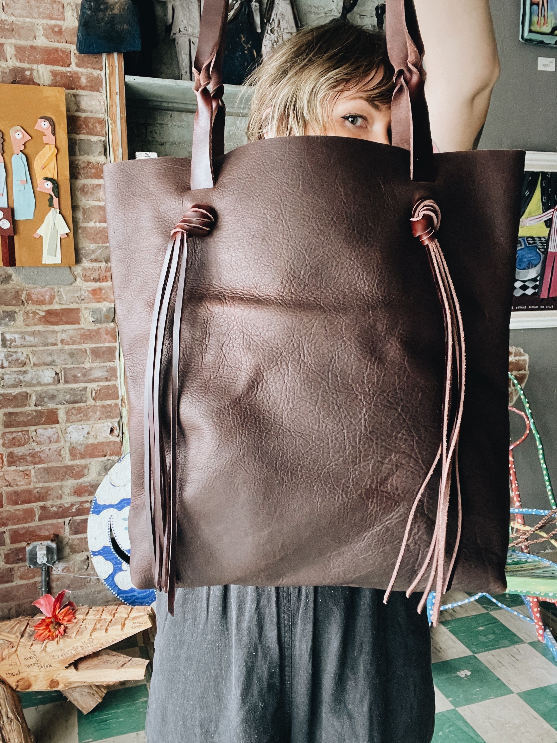 Knotty Tassel Tote Bag