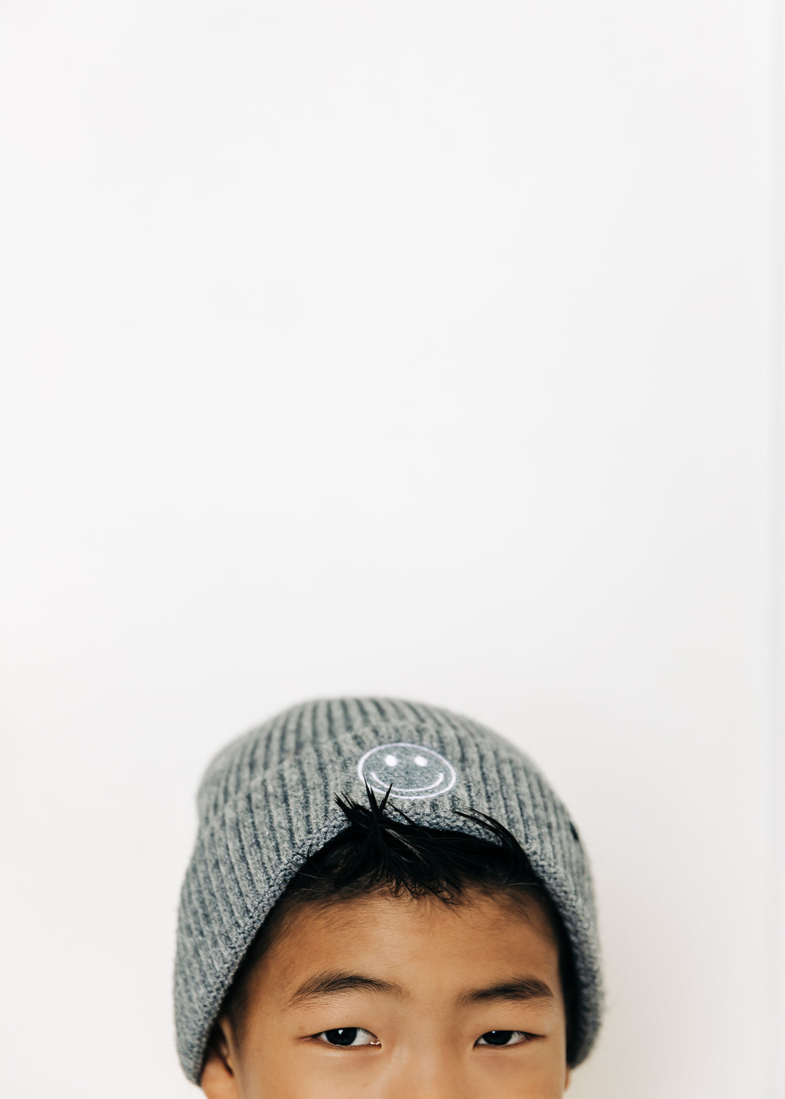 Cozy Smiley Face Knit Beanie