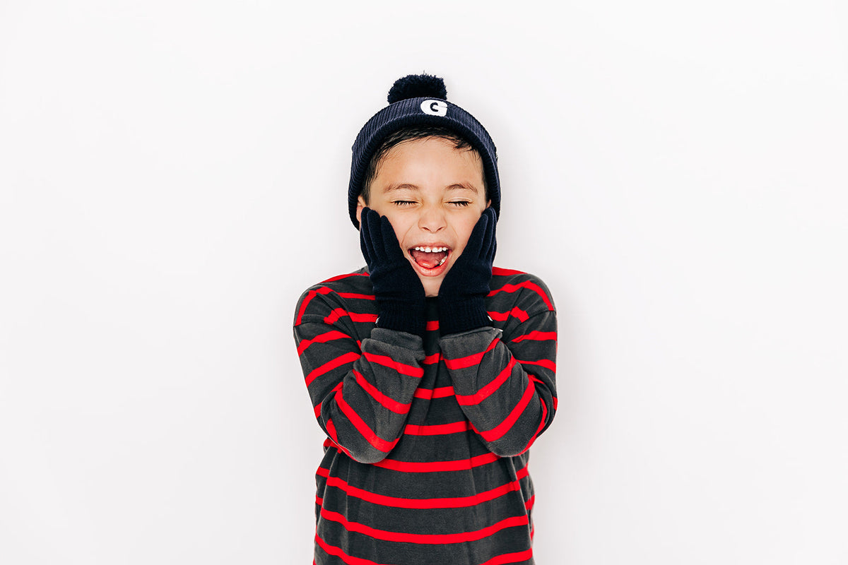 Letter Pom Pom Hat
