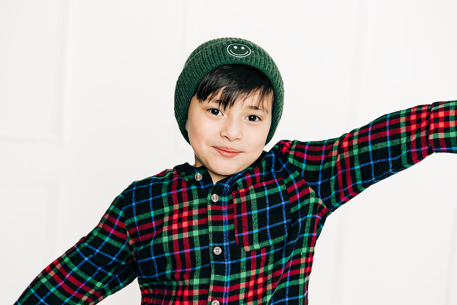 Cozy Smiley Face Knit Beanie