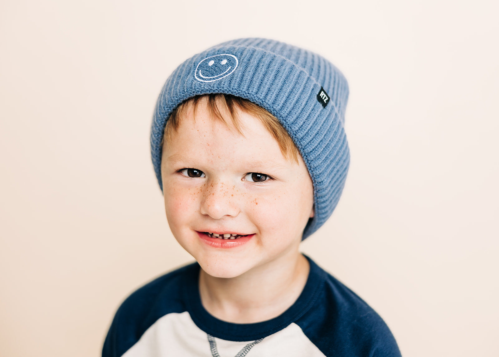 Cozy Smiley Face Knit Beanie