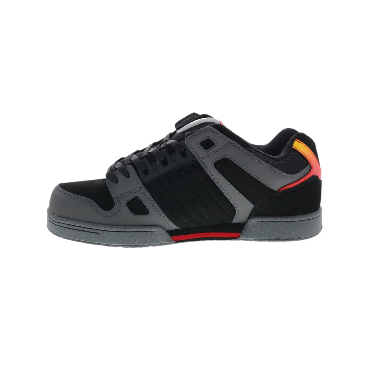 DVS F0000233970 CELSIUS MN'S (Medium) Charcoal/Black/Red Suede/Leather/Nubuck Skate Shoes