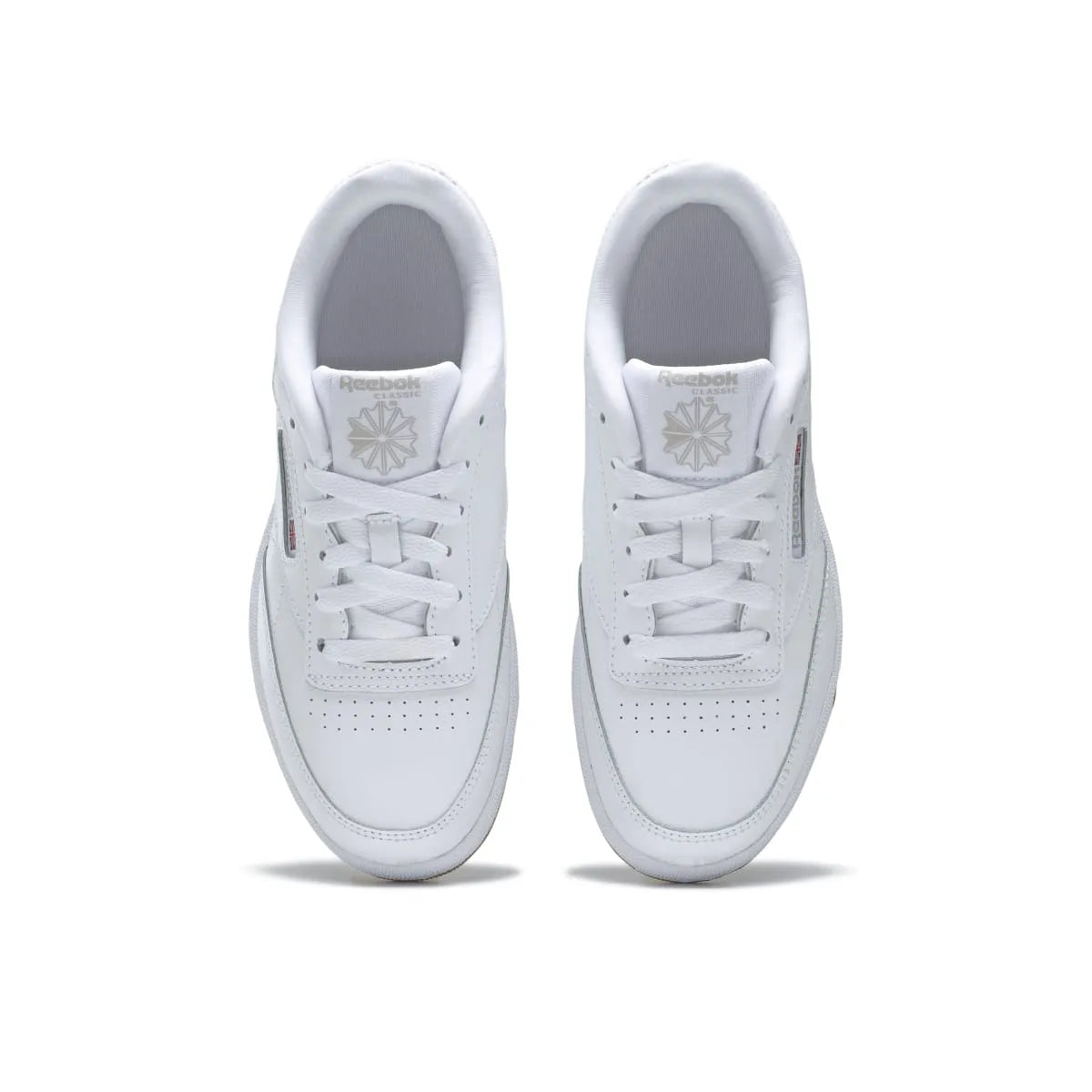REEBOK CN5646 (100000213) CLUB C JR'S (Medium) White/Gum Leather Lifestyle Shoes