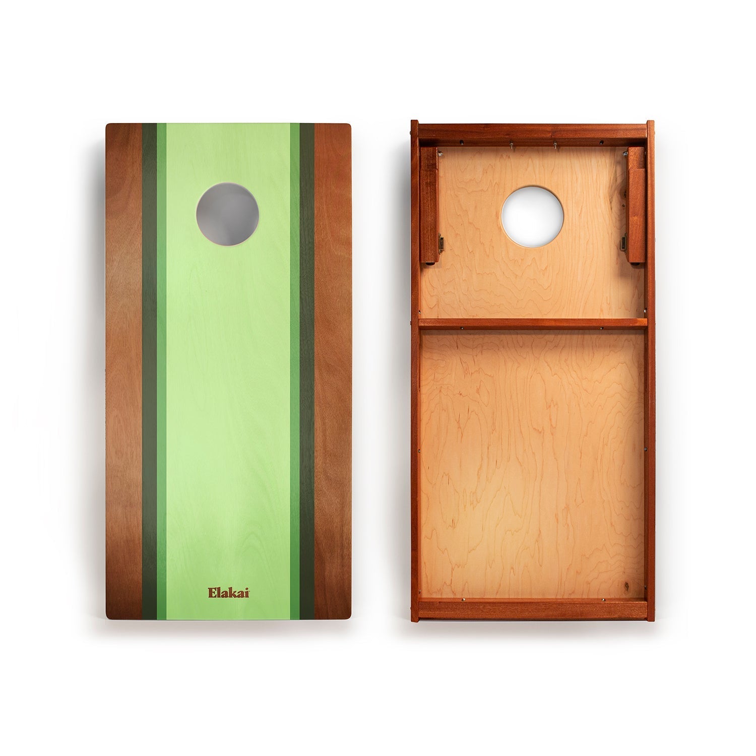 2ft x 4ft Graphic Wood Classic Cornhole Set | Classic Beach Stripes Collection